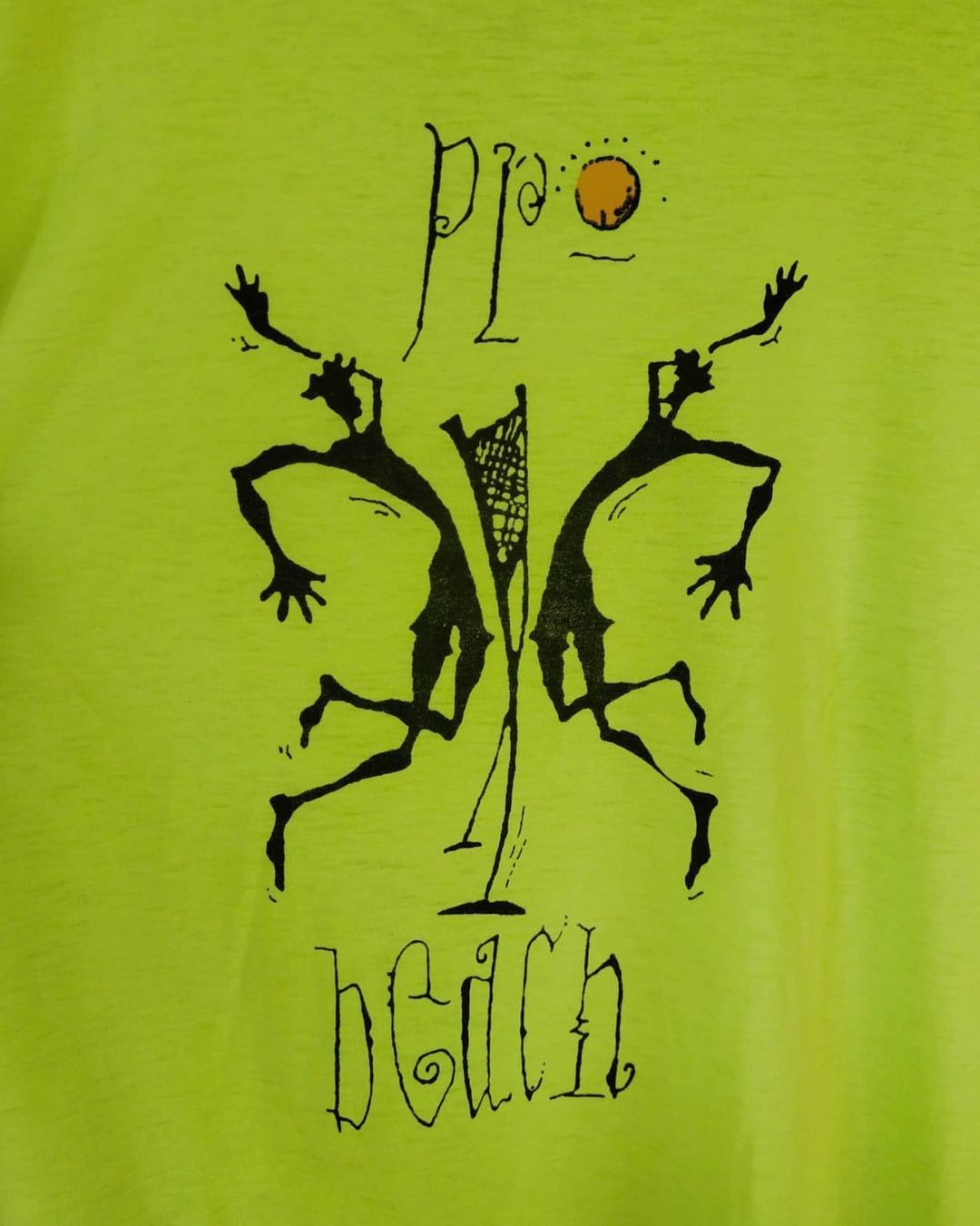 Adidas × Vintage Vintage Adidas Pro Beach Trefoil Yellow Tee Size US L / EU 52-54 / 3 - 2 Thumbnail