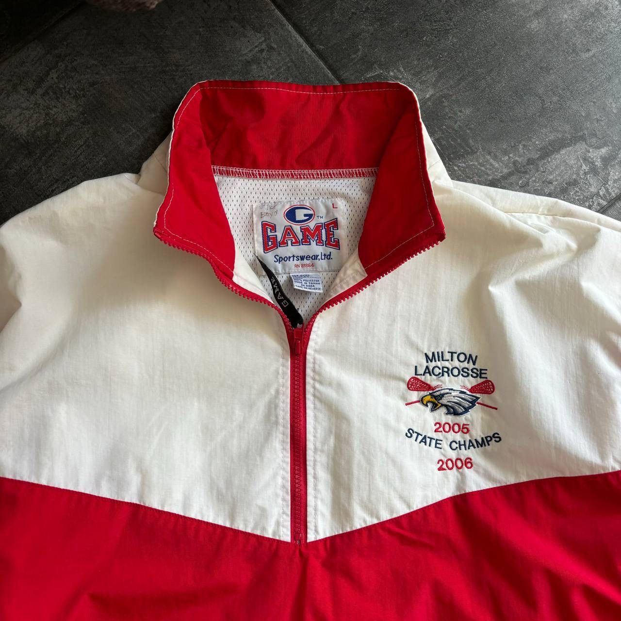 Vintage Vintage State Champs Milton Lacrosse Light Jacket 00s USA Size US L / EU 52-54 / 3 - 4 Thumbnail