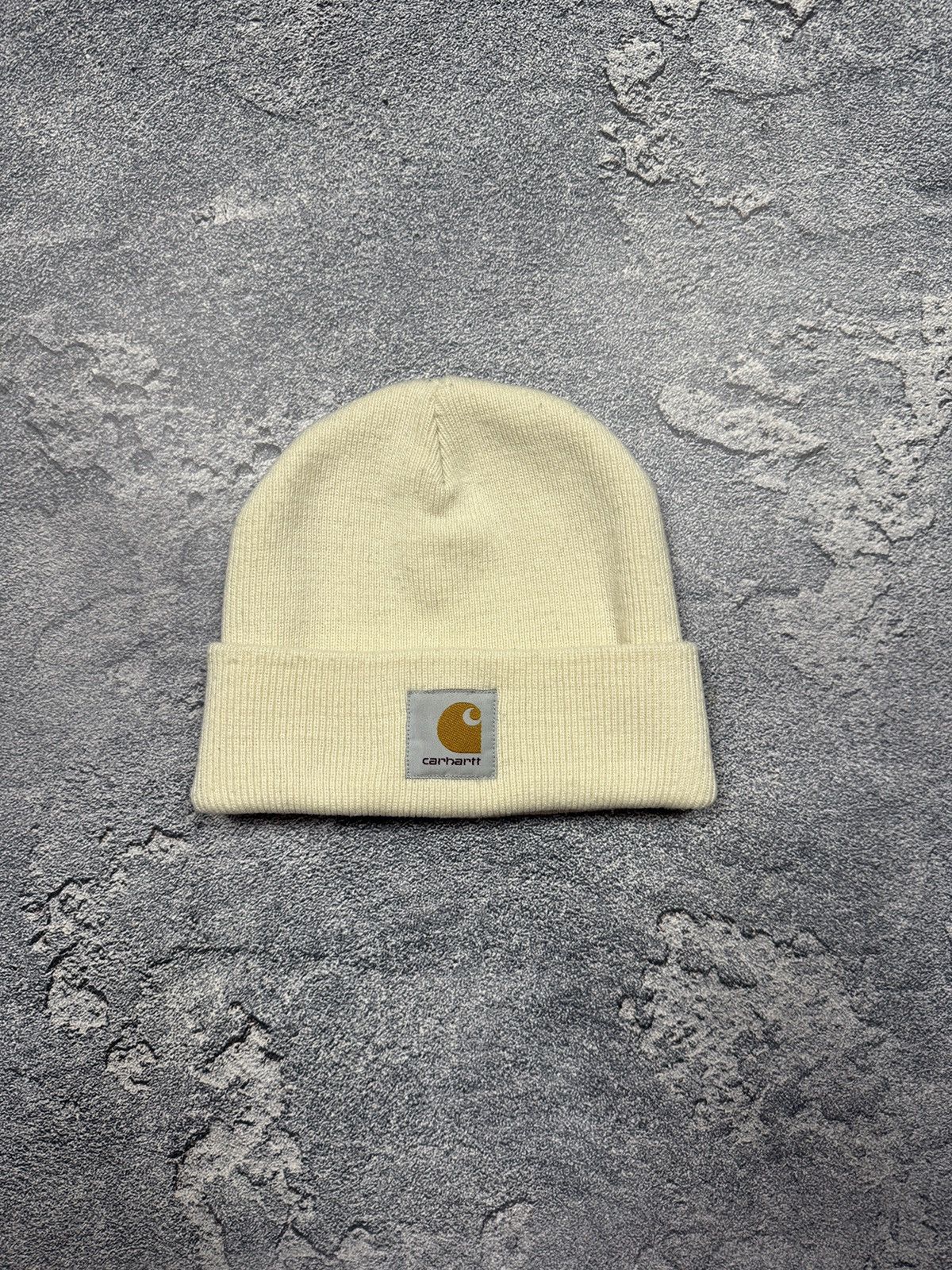 Carhartt Carhartt Beanie Hat White Winter Work Wear Outdoors Size ONE SIZE - 1 Thumbnail