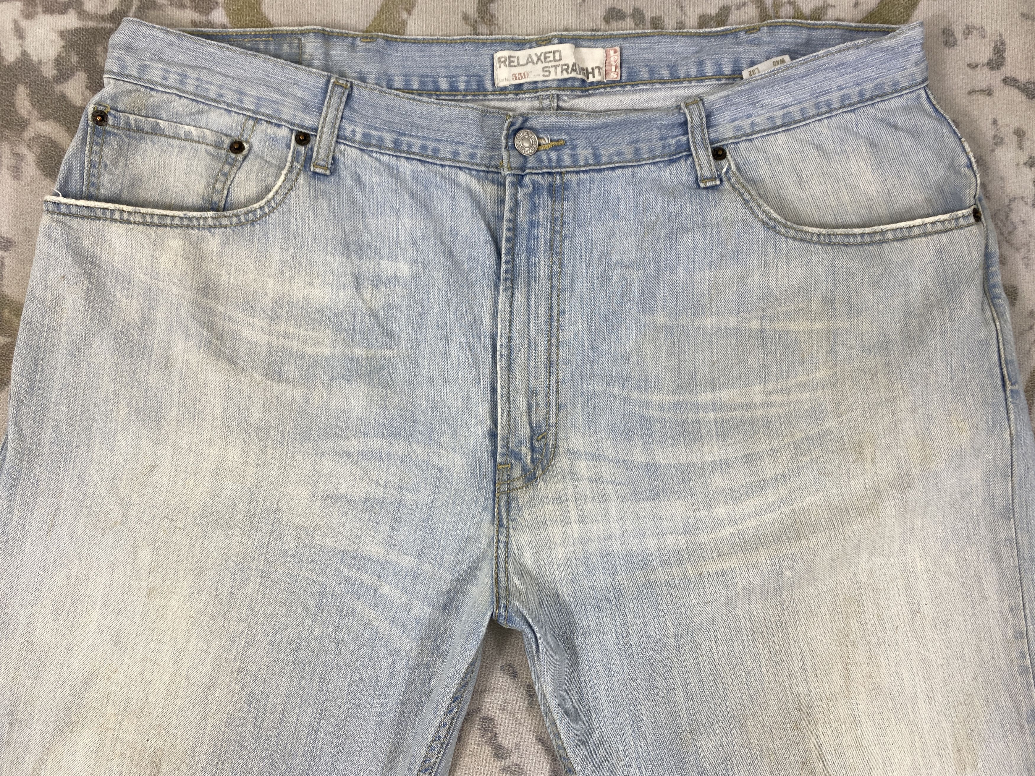 Levi's Light Wash Vintage Levi's 559 Straight Denim 41x31.5 JN496 Size US 41 - 3 Thumbnail
