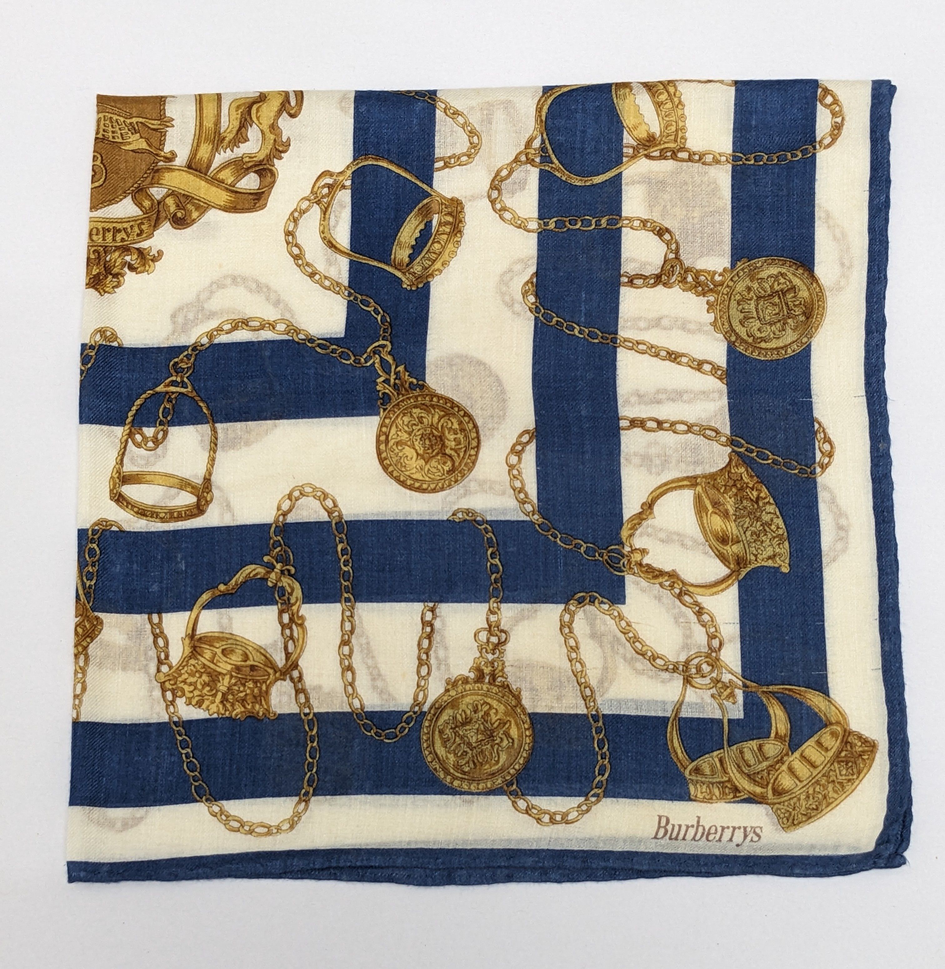 Burberry Burberrys of London Gold Crest & Chain Stirrup Motif Size ONE SIZE - 1 Thumbnail