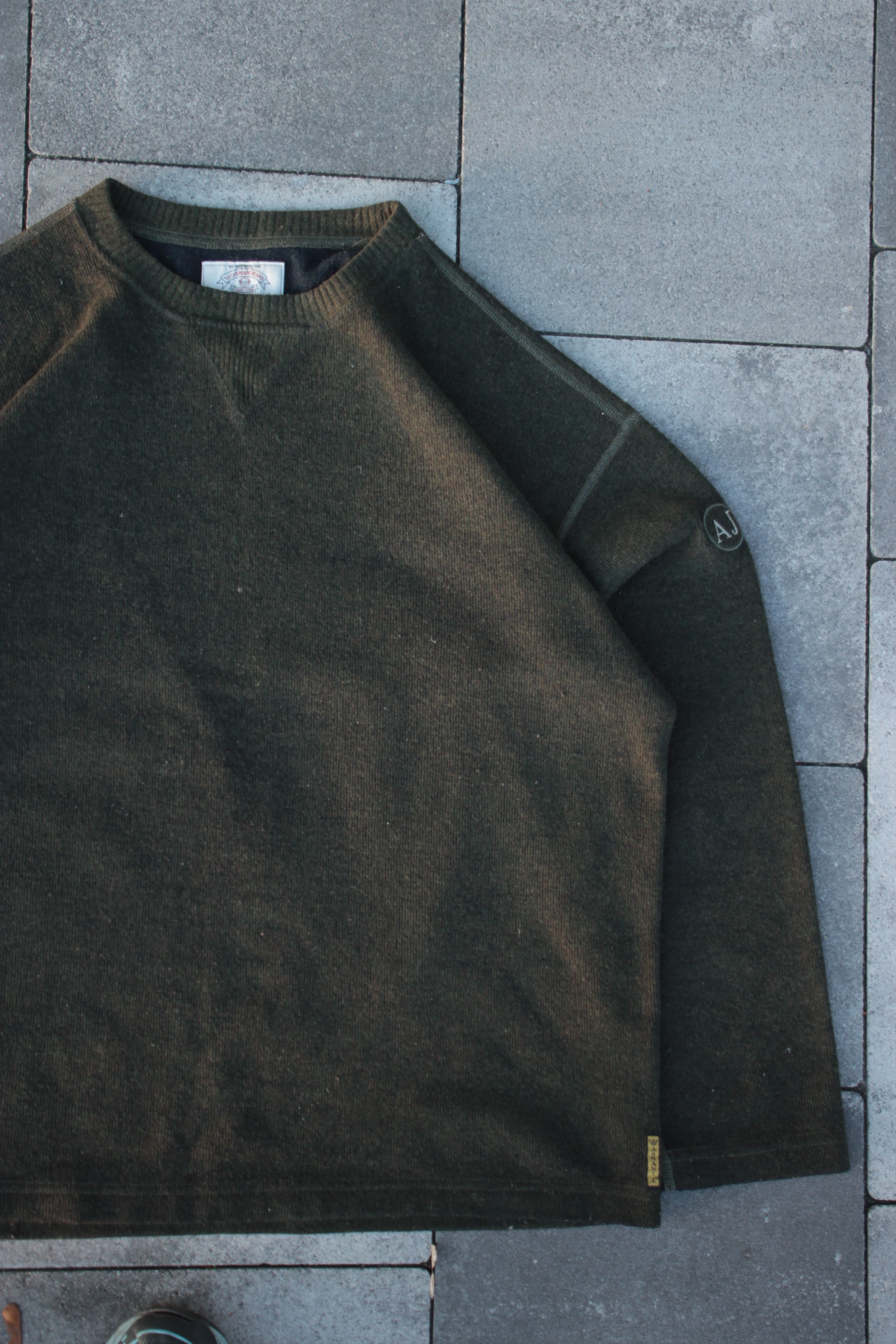 Armani × Designer × Vintage Vintage ARMANI JEANS LANA WOOL SWEATER MADE IN ITALY Size US L / EU 52-54 / 3 - 6 Thumbnail