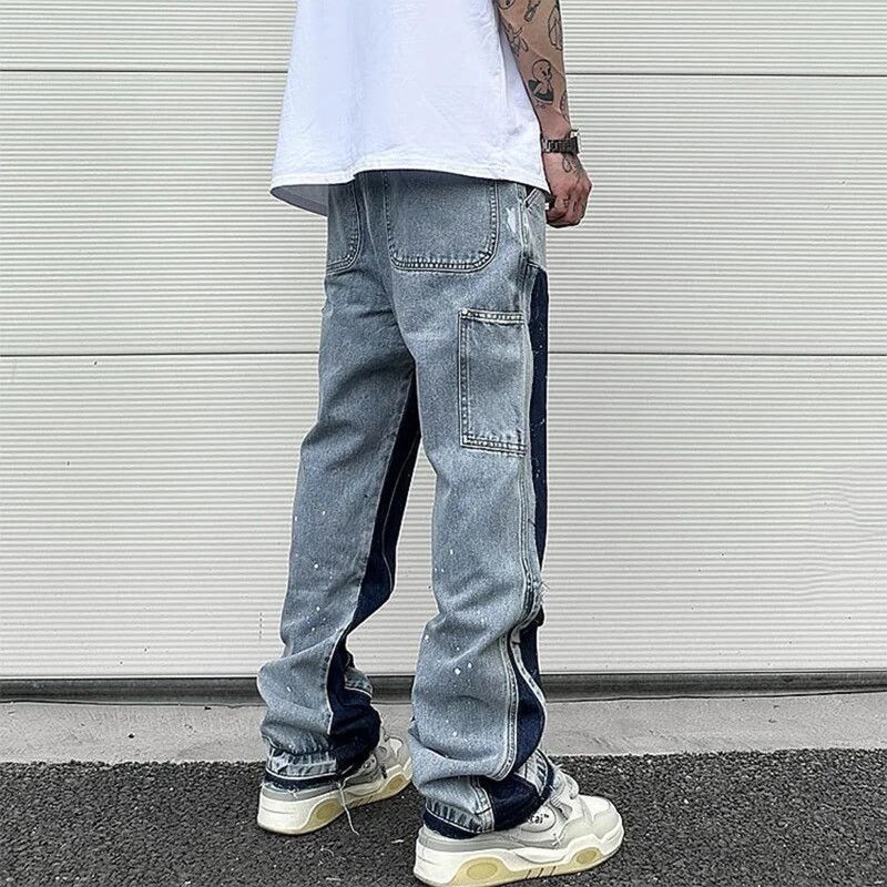 Jean Blue Graffiti Wide Jeans Size US 32 / EU 48 - 4 Thumbnail