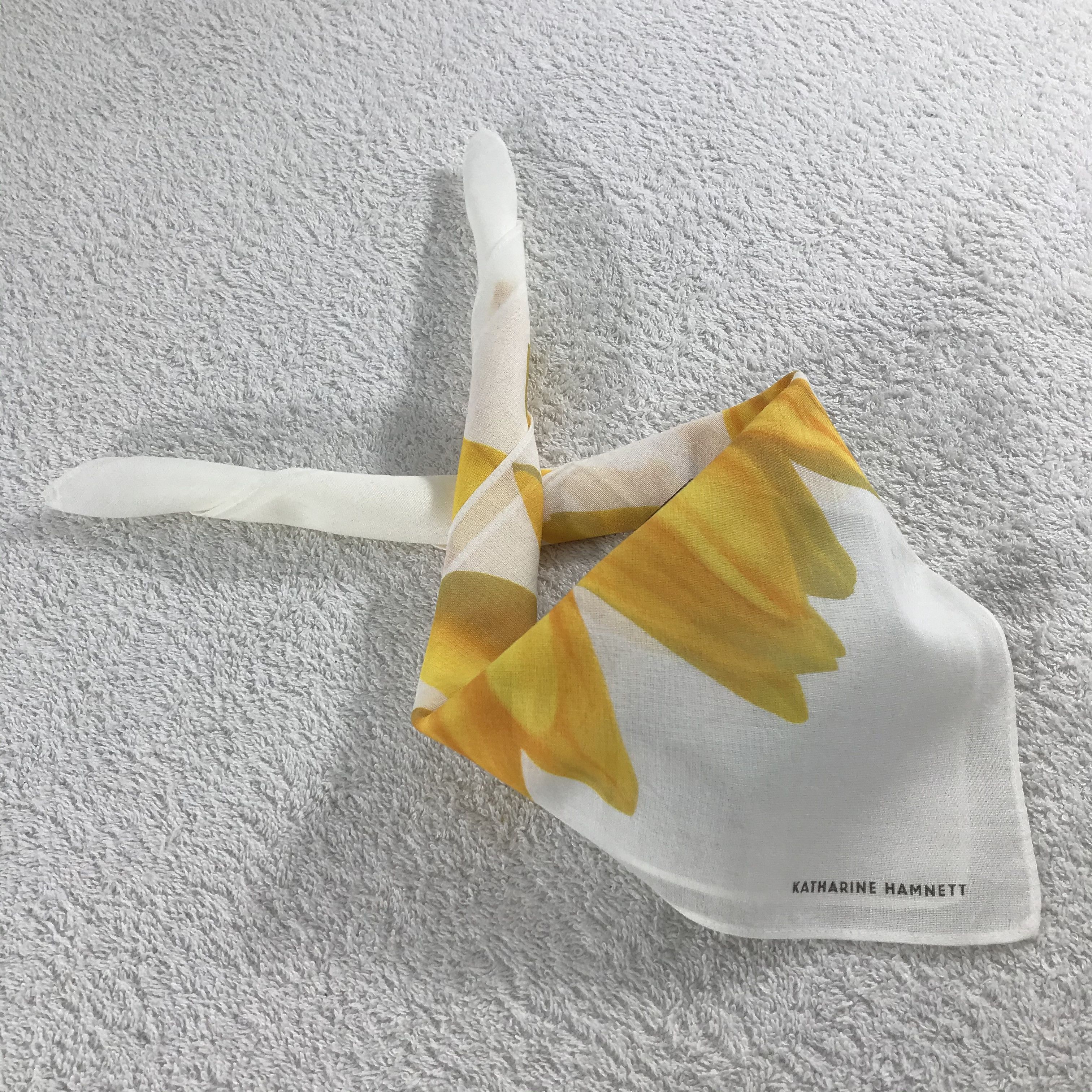 Katharine Hamnett London × Vintage Katharine Hamnett Bandana / Handkerchief / Neckerchief -S354 Size ONE SIZE - 4 Thumbnail
