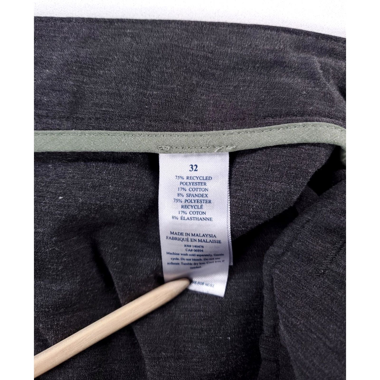 Faherty Faherty All Day Shorts Gray Zip 9 Inseam Mens 34 (34 Actual) Size US 34 / EU 50 - 3 Thumbnail