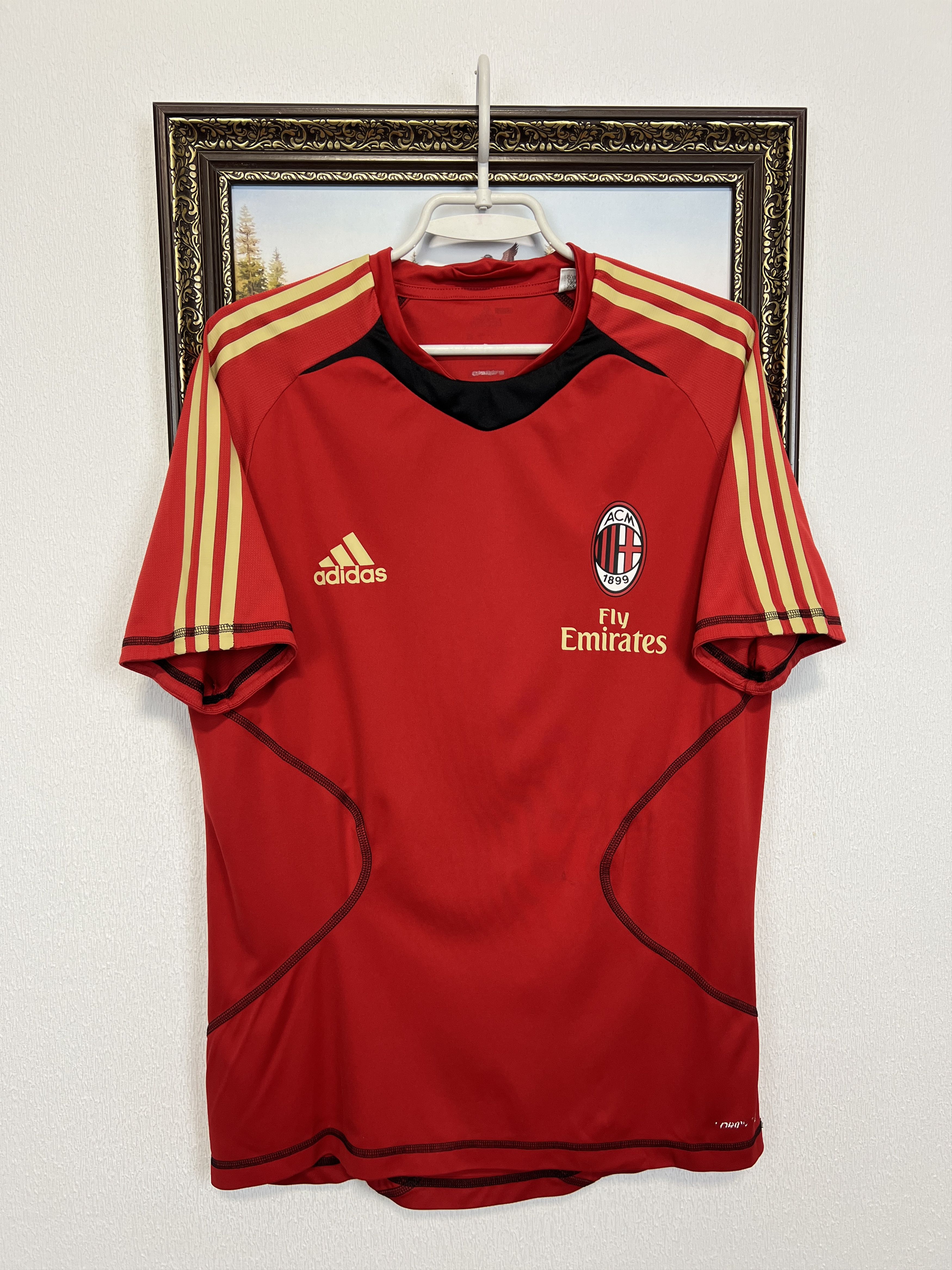 Adidas Vintage AC Milan Football Train Shirt Soccer Maglia Jersey Size US M / EU 48-50 / 2 - 1 Thumbnail
