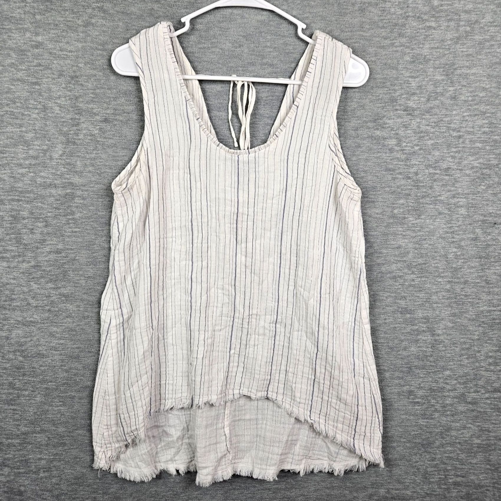 Vintage XCVL Tank Blouse Round Neck Stripe Top Size XS Women's Size XS / US 0-2 / IT 36-38 - 2 Thumbnail