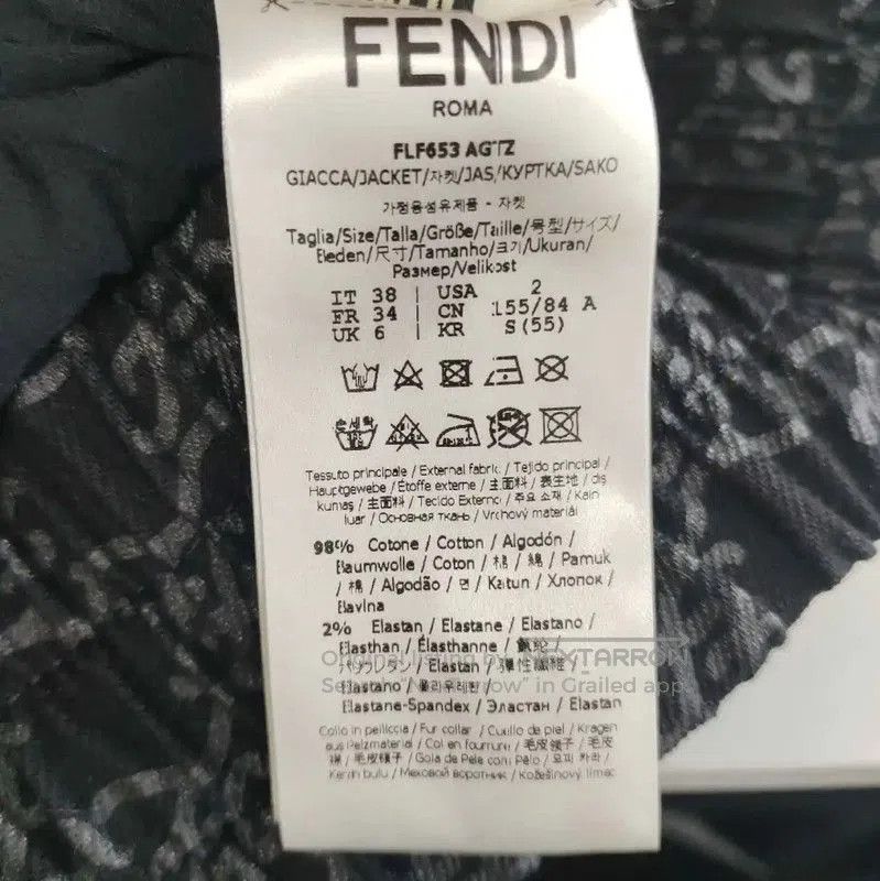 Fendi Fendi Black Winter Cotton Jacket for Women . Size M / US 6-8 / IT 42-44 - 4 Thumbnail