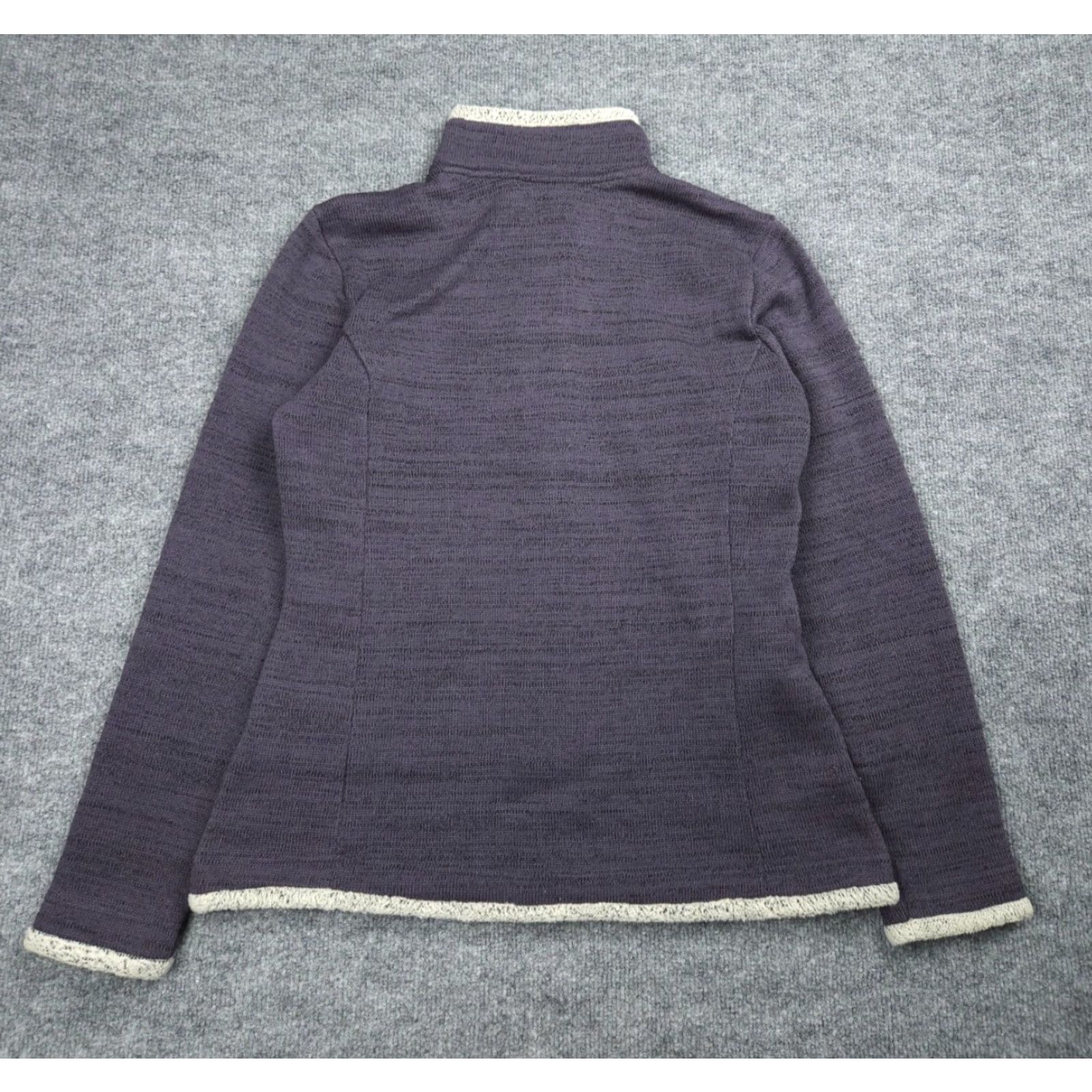 Vintage Kuhl Alaska Sweater Women's M 1/4 Gray Purple Fleece Lined Mock Neck Pullover Logo 1/4 Zip Garment: Sweater Casual Size M / US 6-8 / IT 42-44 - 4 Thumbnail
