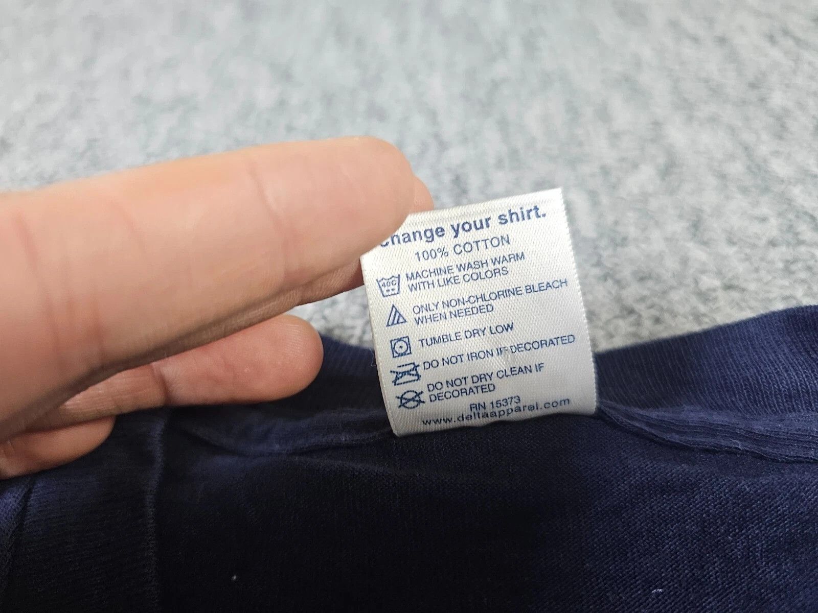 Delta Delta Pro Weight NYC Skyline Embroidered Tee Navy Vintage M Size US M / EU 48-50 / 2 - 6 Thumbnail