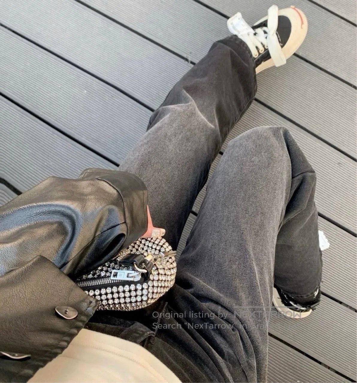 Saint Laurent Paris black distressed straight. Size US 30 / EU 46 - 7 Thumbnail