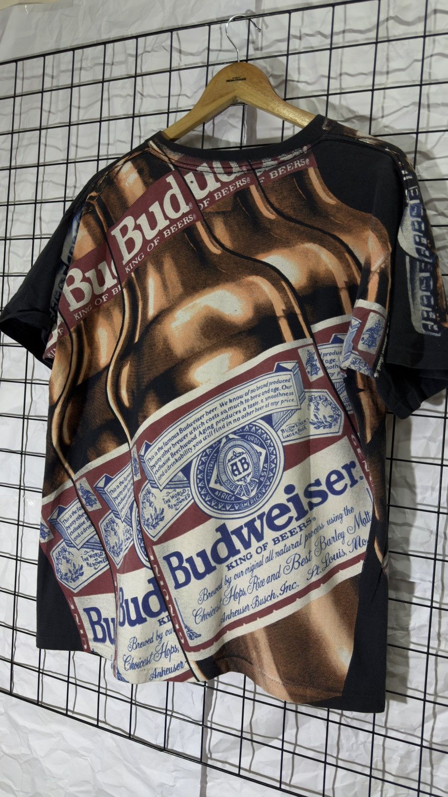 Vintage Rare vintage 1993 budweiser fullprint tee shirt Size US XL / EU 56 / 4 - 6 Thumbnail