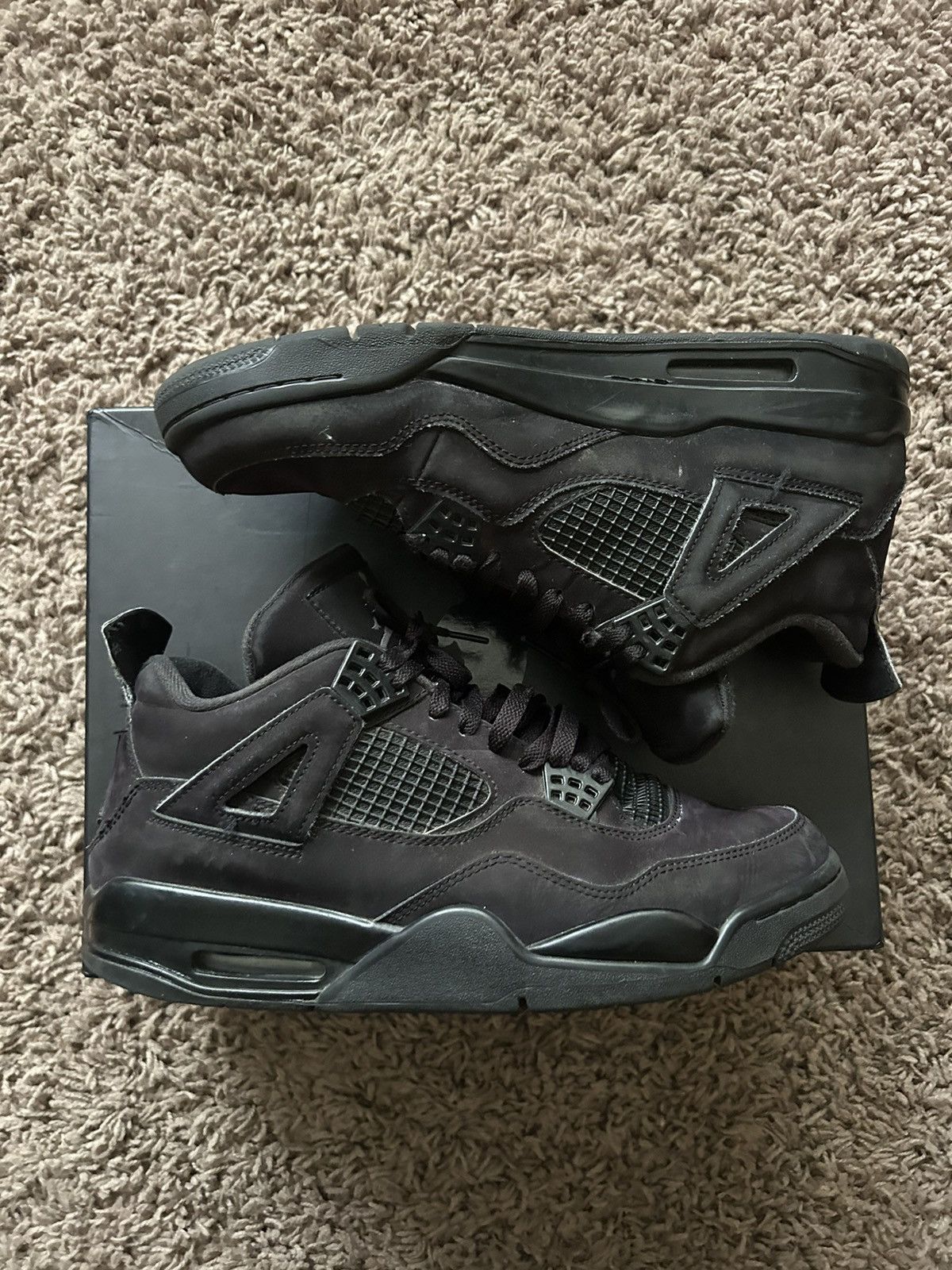 Pre-owned Jordan Nike Jordan 4 Retro Black Cat Shoes