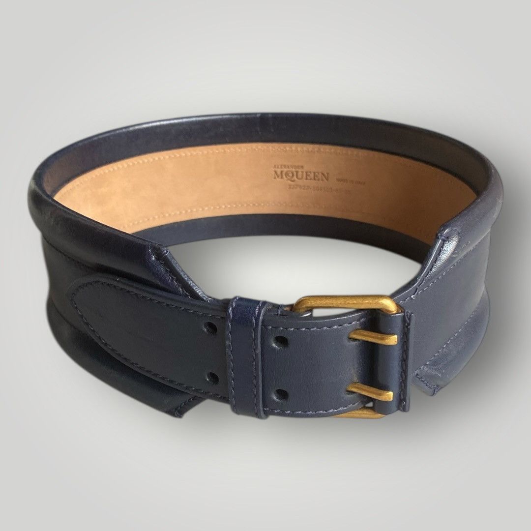 Alexander McQueen Alexander McQueen Wide Leather Belt Size ONE SIZE - 1 Thumbnail