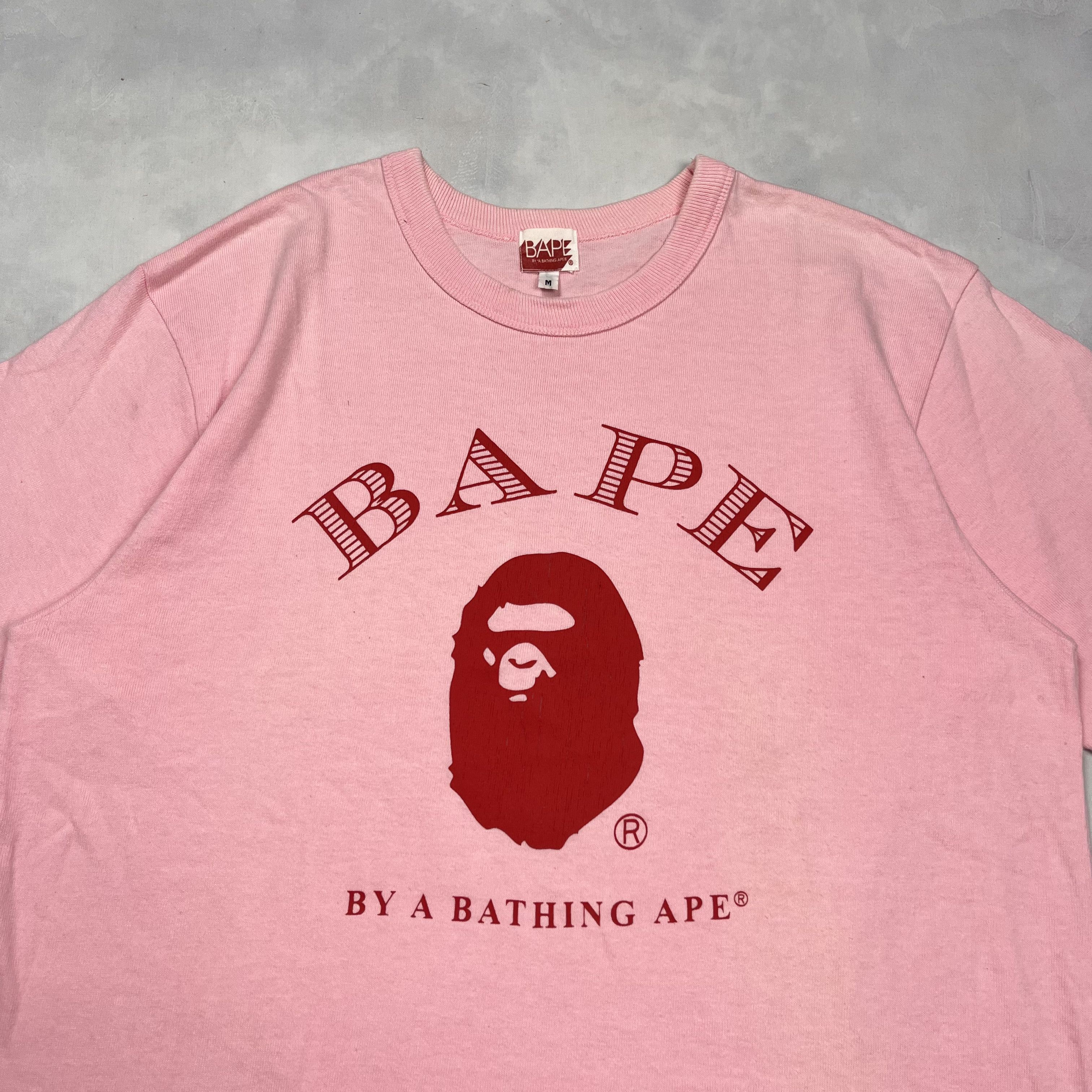 Bape Bape Big Logo T-Shirt Pink Size US M / EU 48-50 / 2 - 2 Thumbnail
