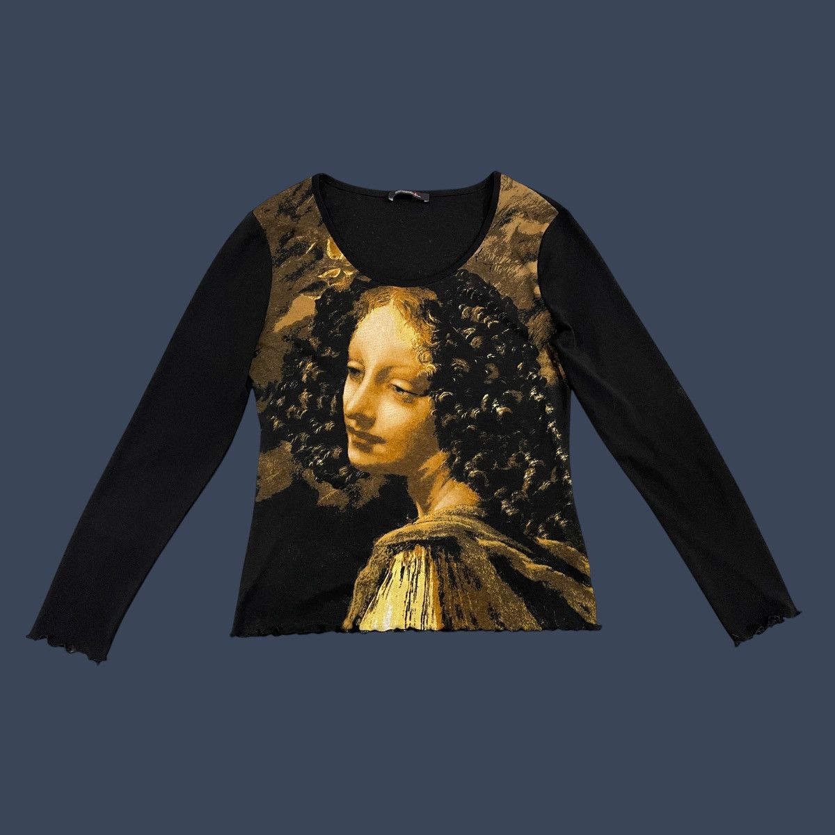 Vintage Renaissance Mesh Long Sleeve – Madonna of the Rocks Size XL / US 12-14 / IT 48-50 - 1 Thumbnail