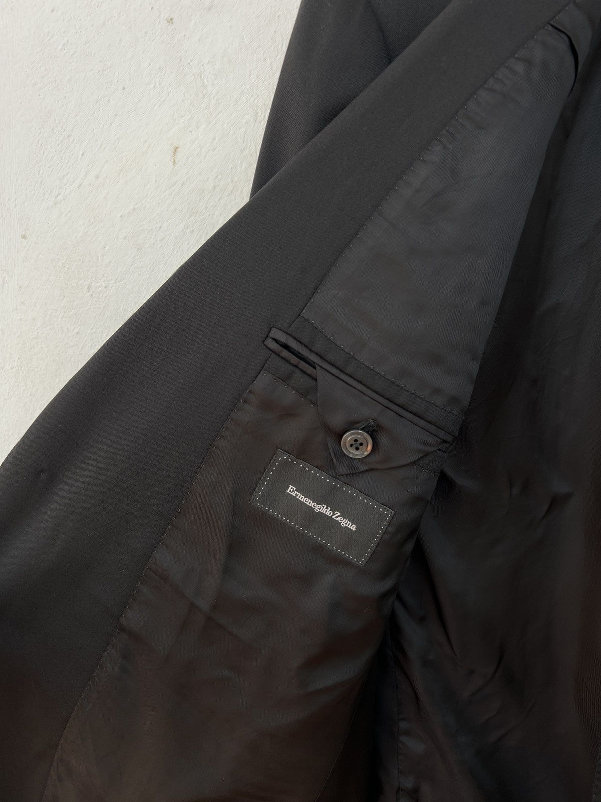 Ermenegildo Zegna Ermenegildo Zegna Tailored Blazer XL Black Wool Size 44R - 4 Thumbnail