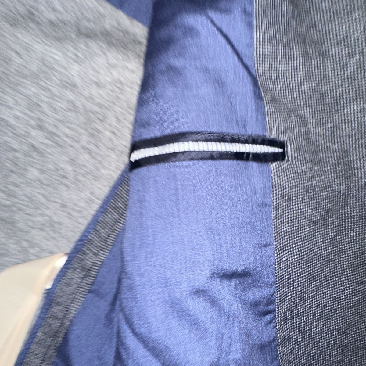 Massimo Dutti Massimo Dutti Hooded Blazer Men’s Navy & Grey Size M-L 42 Size 42S - 7 Thumbnail