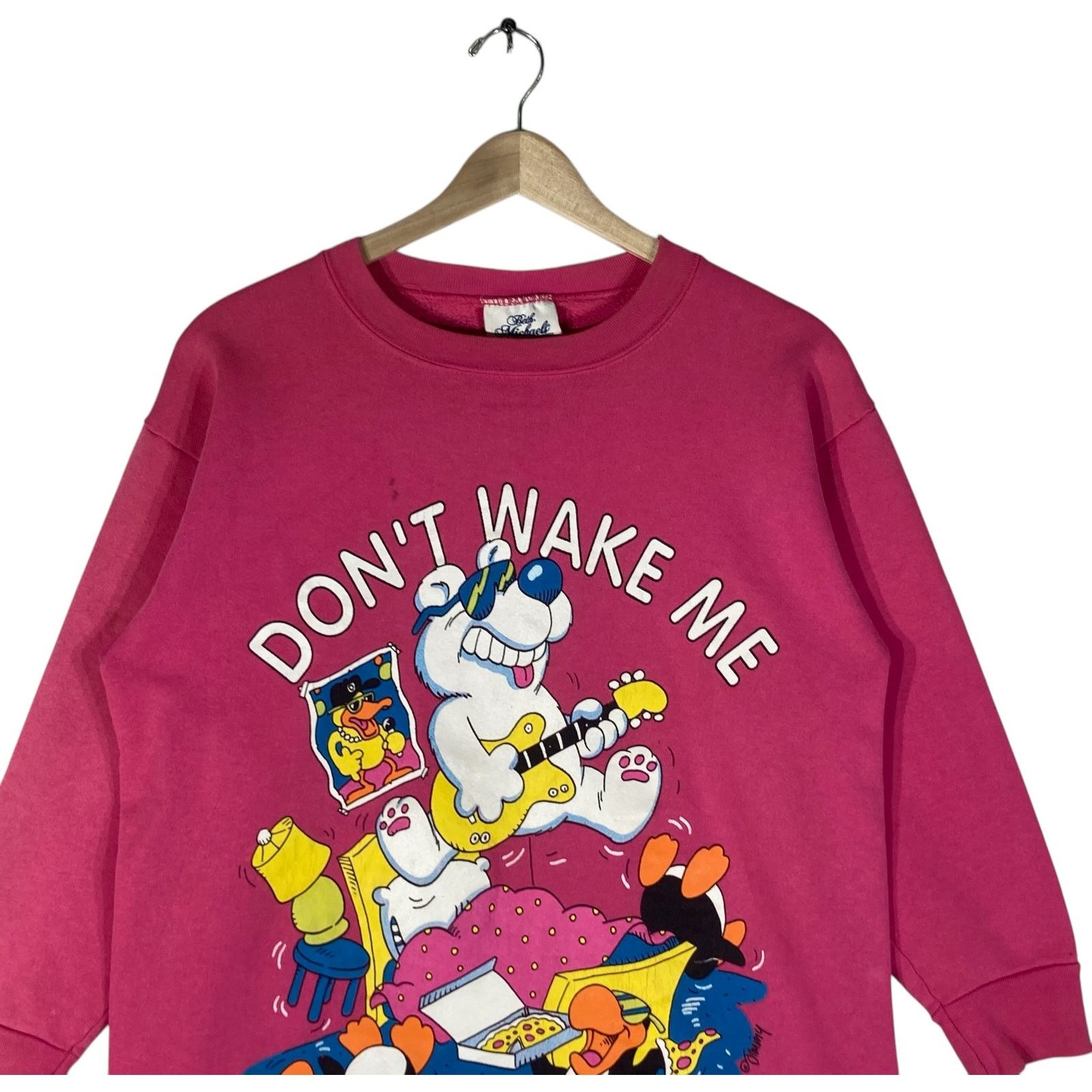 Vintage Vintage "Dont Wake Me Except For A Party" Animal Crewneck M Size US M / EU 48-50 / 2 - 2 Thumbnail