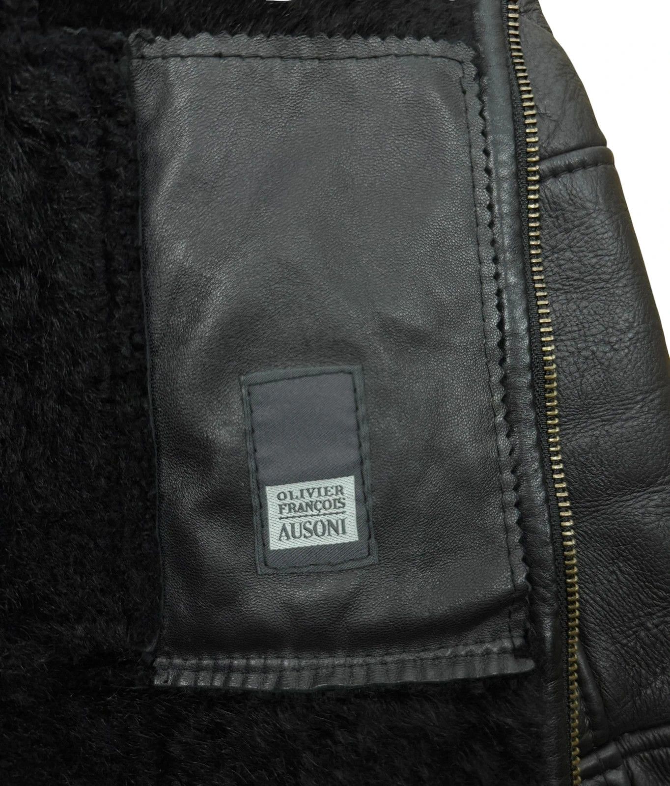 Other Olivier Ausoni Genuine Leather Shearling Jacket size M Size M / US 6-8 / IT 42-44 - 10 Thumbnail