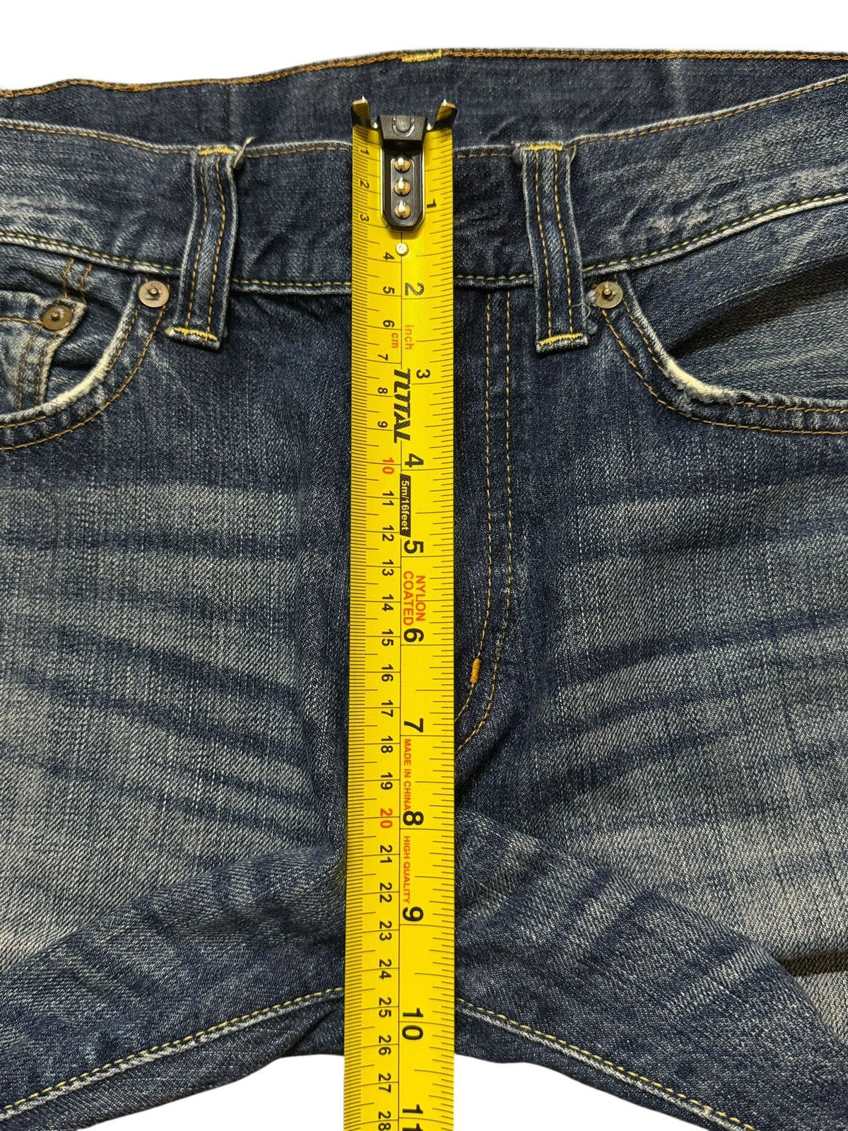 Uniqlo Vintage Y2K Japanese Uniqlo Blue Faded Wash Distress Loose Size US 29 - 10 Thumbnail