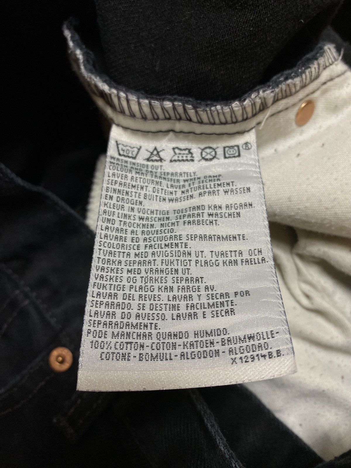 Levi's × Vintage Levi’s 615 Strauss black denim 90s orange tab streetwear Size US 38 / EU 54 - 6 Thumbnail