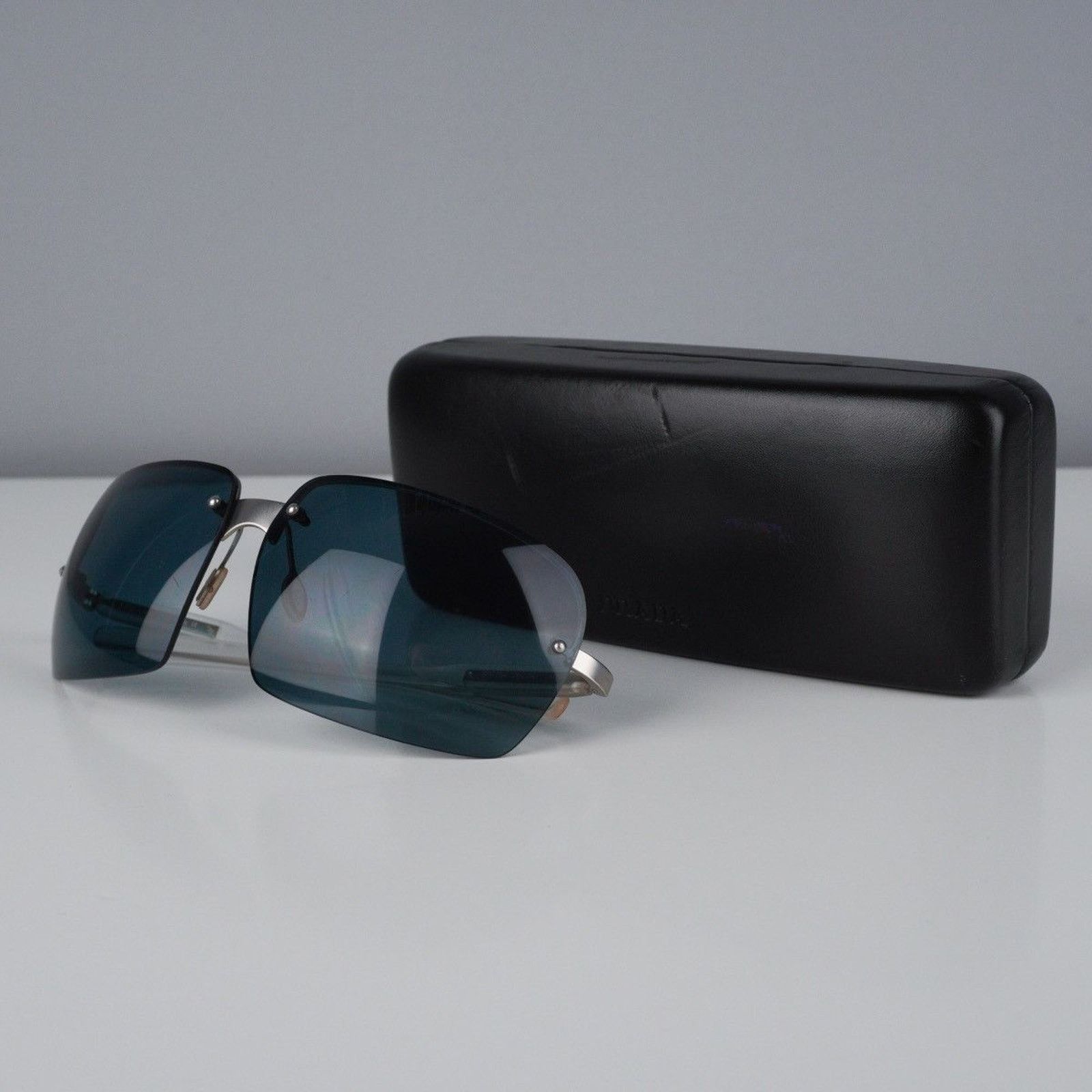 Prada Vintage prada rectangular rimless transparent sunglasses Size ONE SIZE - 7 Thumbnail