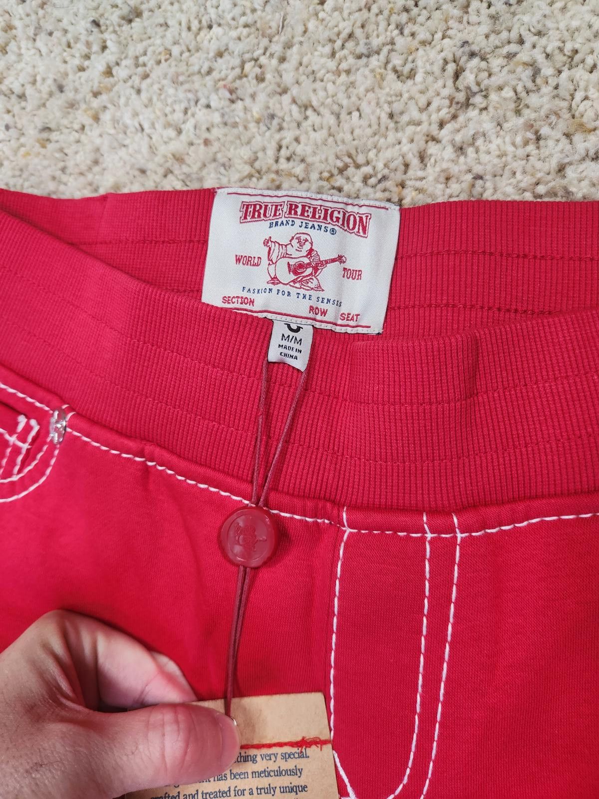 True Religion NEW True Religion Pull-On Flare Jeans Red Anniversary Medium Size 32" / US 10 / IT 46 - 5 Thumbnail
