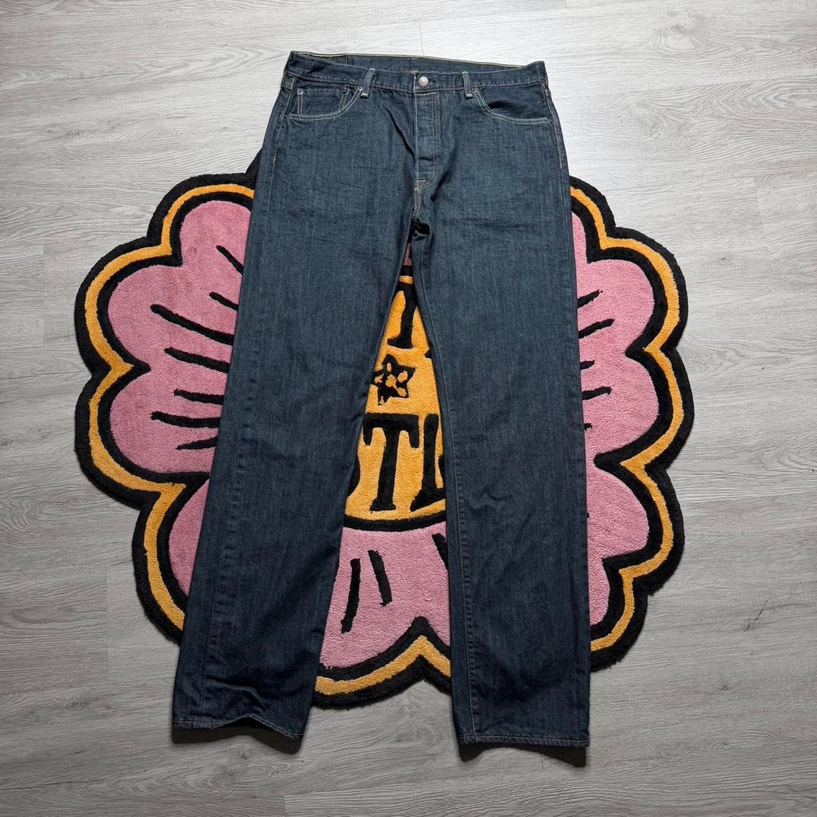 Levi's Levi’s Strauss 501 Button Fly Straight Leg Denim Jeans Size US 36 / EU 52 - 1 Thumbnail