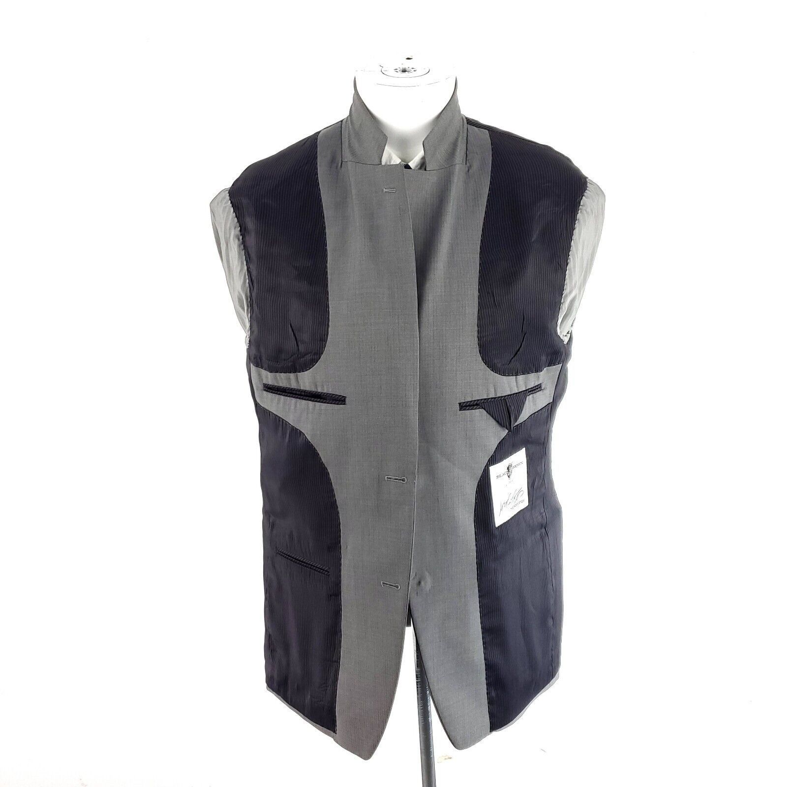 Black Brown 1826 Black Brown 1826 Lord Taylor Wool 2 Button Blazer 38R /Slim Size 38R - 9 Thumbnail
