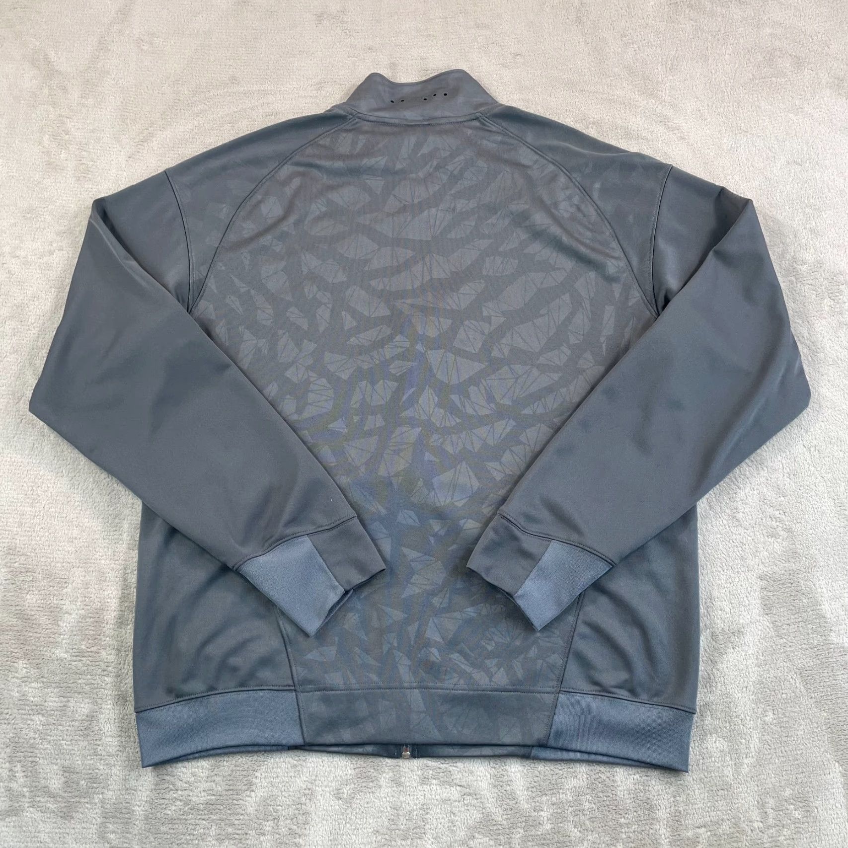 Nike Nike Jordan Flight Track Jacket Men XL Grey Full Zip Jumpman Logo Geometric Ventilated Pockets All Seasons Size US XL / EU 56 / 4 - 5 Thumbnail