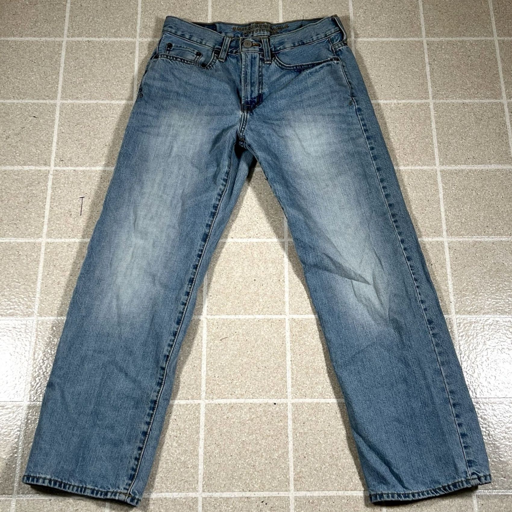 American Eagle Outfitters American Eagle Outfitters Jeans Bootcut Men 28x30 Light Wash Blue Baggy Classic Size US 28 / EU 44 - 3 Thumbnail