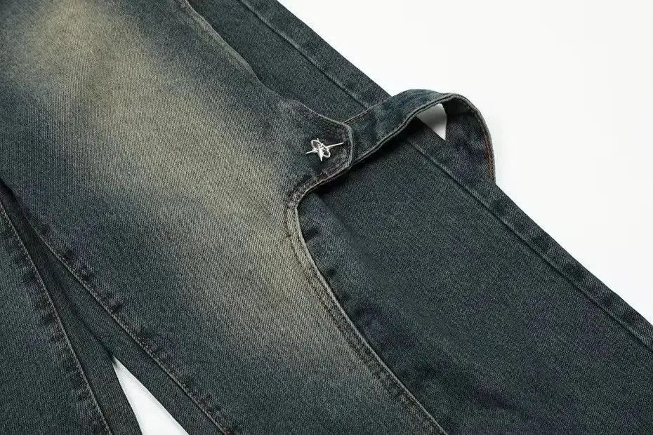 Japanese Brand Design Hip Hop Baggy Washed Retro Loose Jeans y2k Size US 34 / EU 50 - 5 Thumbnail
