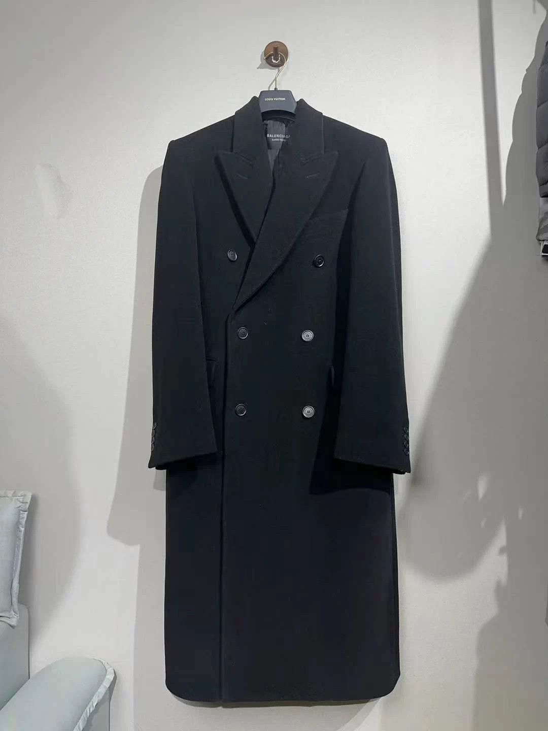 Balenciaga Balenciaga Black Cashmere Coat Size US M / EU 48-50 / 2 - 1 Thumbnail
