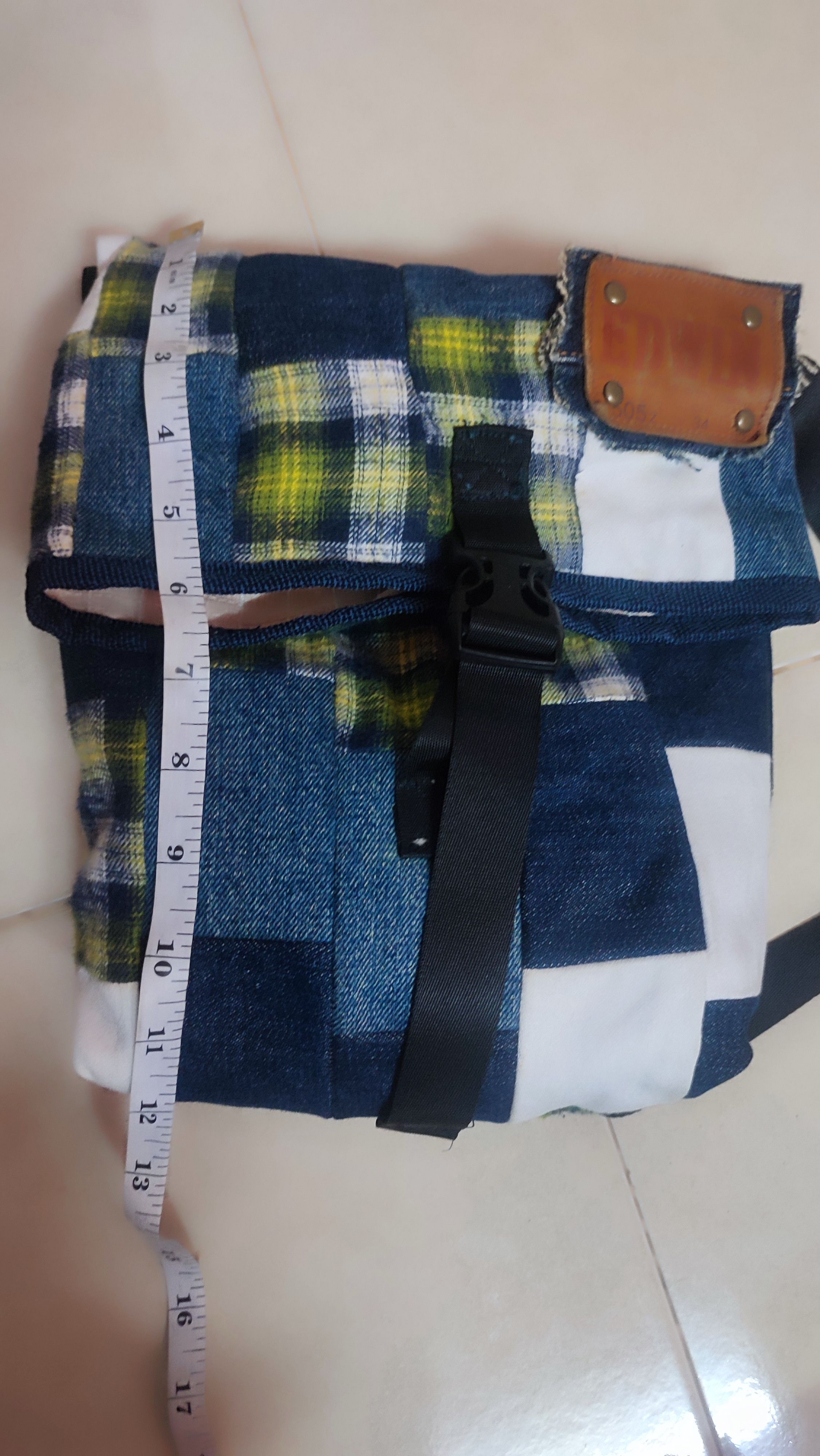 Edwin × Handmade Handmade patchwork denim bag remake old jeans Size ONE SIZE - 8 Thumbnail