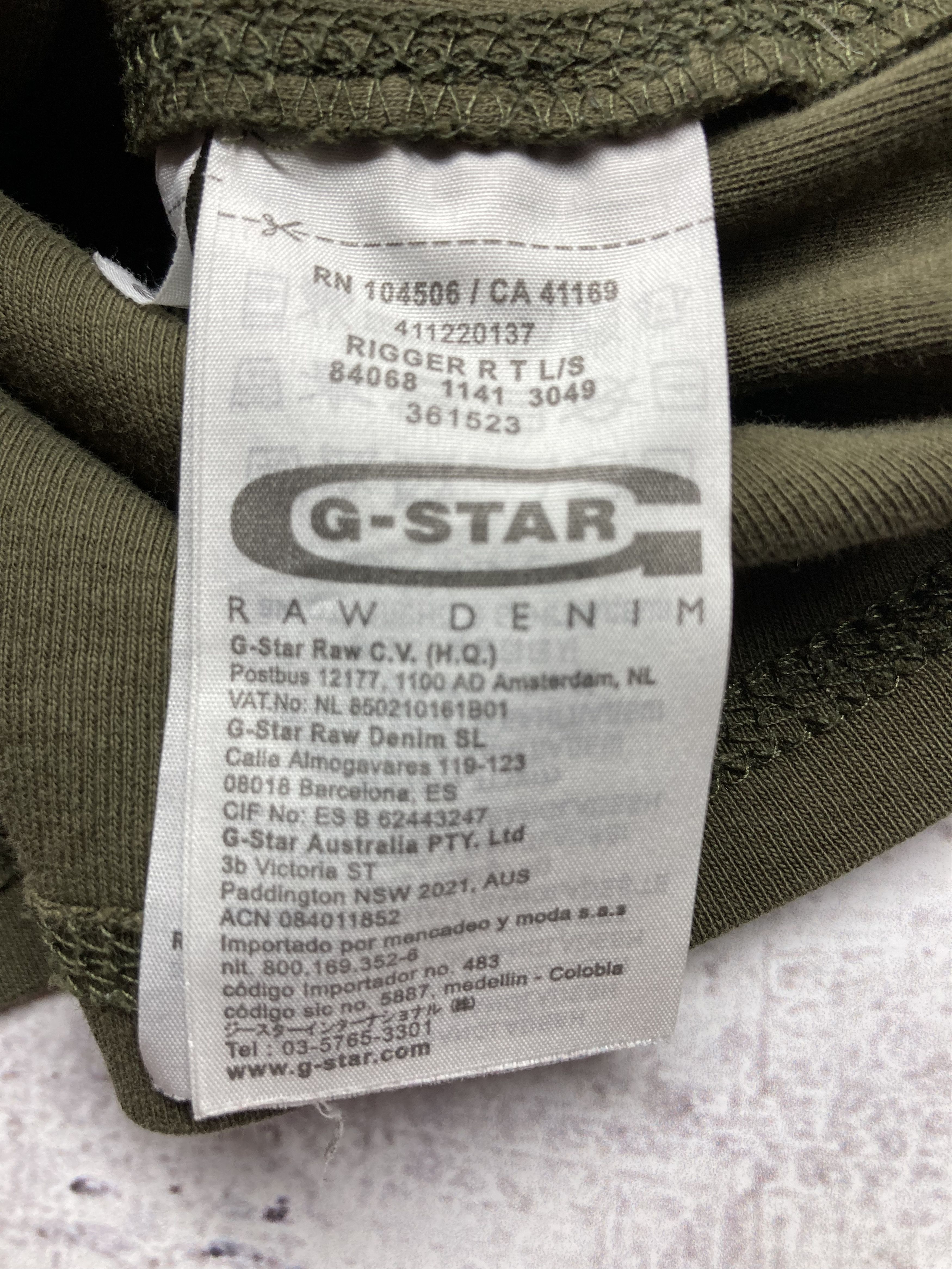 G-Star Vintage Long Sleeve T-Shirt G Star Raw Men’s Size S Size US S / EU 44-46 / 1 - 9 Thumbnail