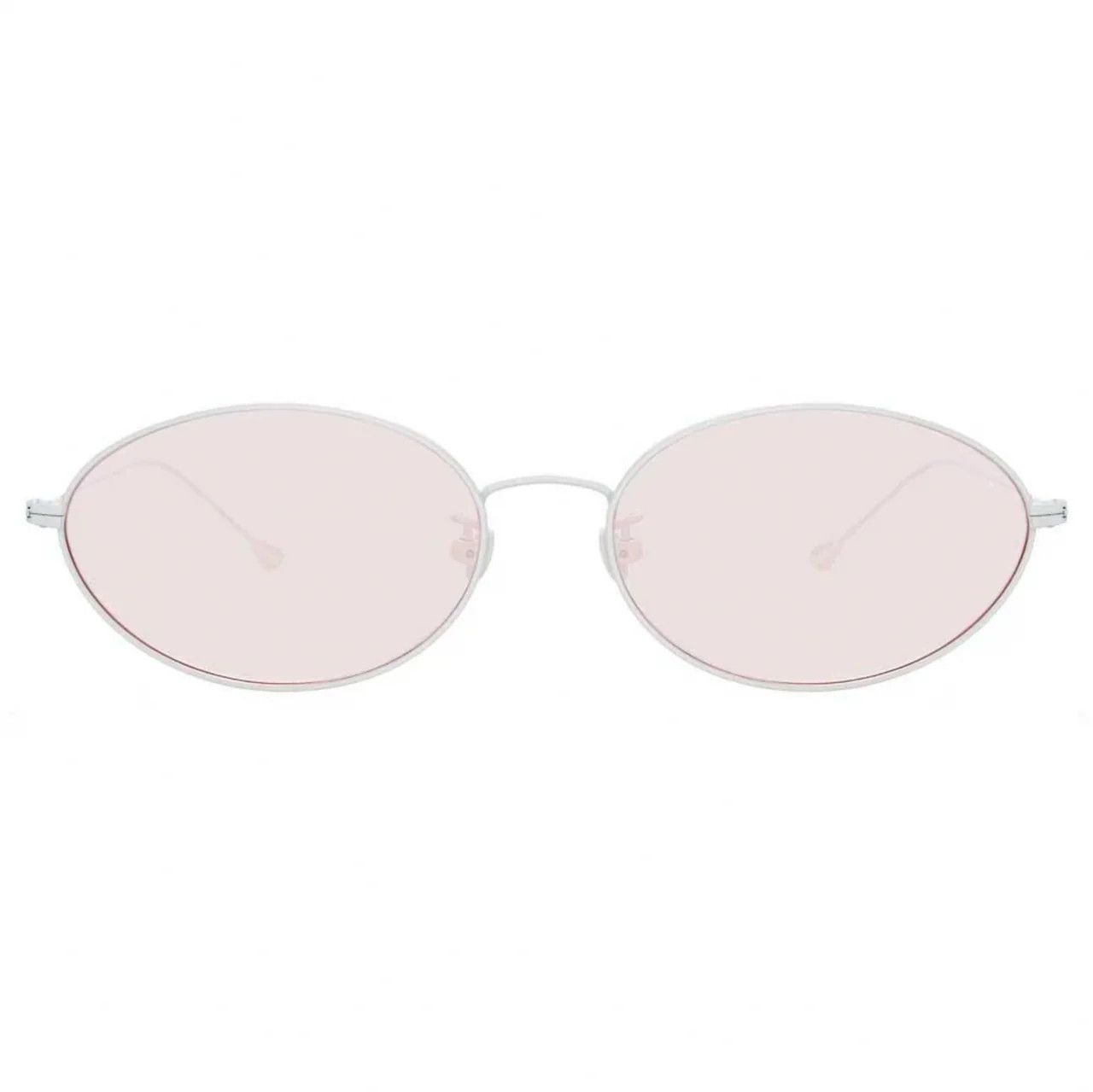 Ann Demeulemeester Ann Demeulemeester Pink Lenses Silver Oval Metal Sunglasses Size ONE SIZE - 2 Thumbnail