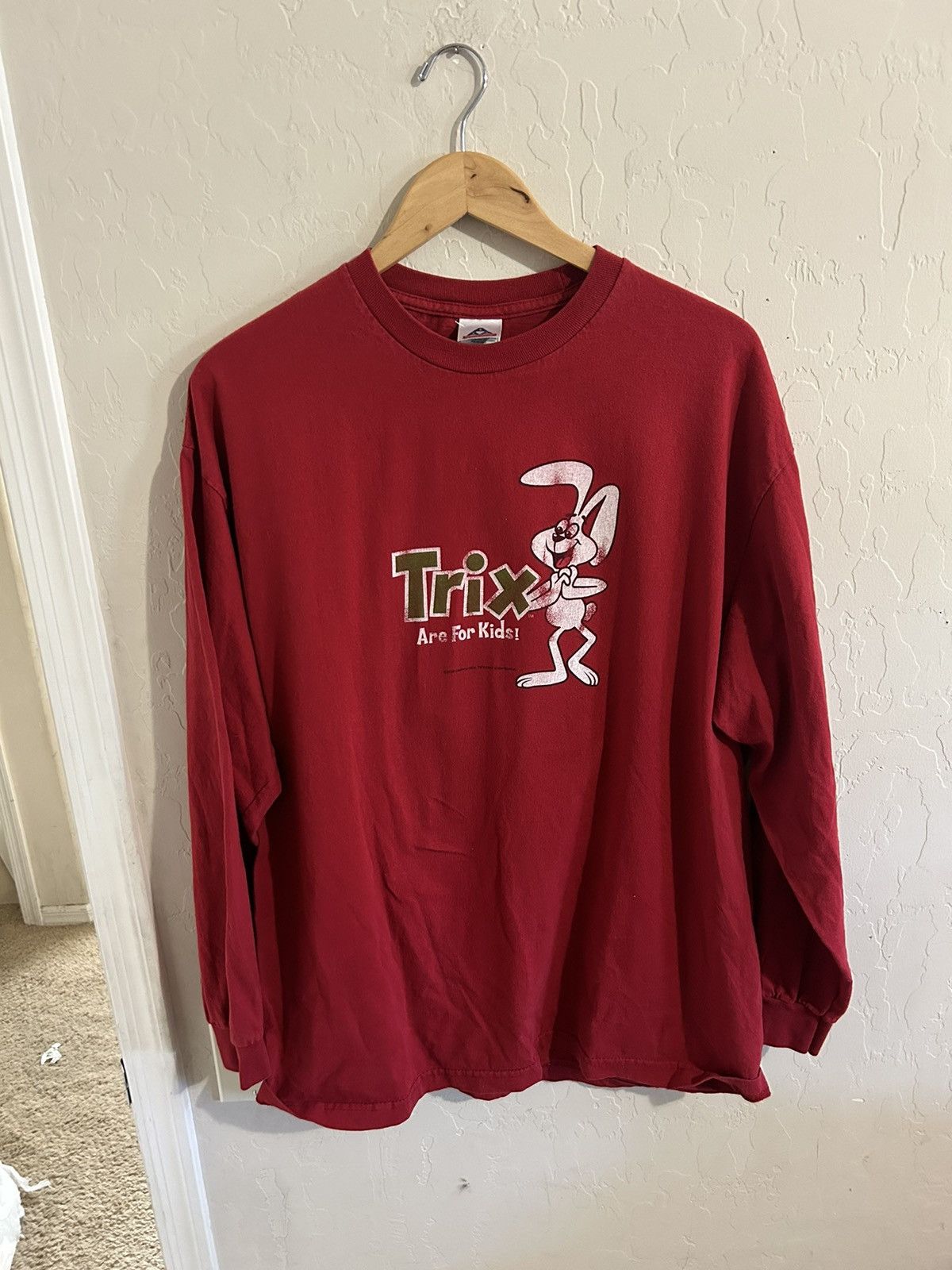 Vintage Vintage Trix Are For Kids Long Sleeve Shirt Size US XL / EU 56 / 4 - 4 Thumbnail