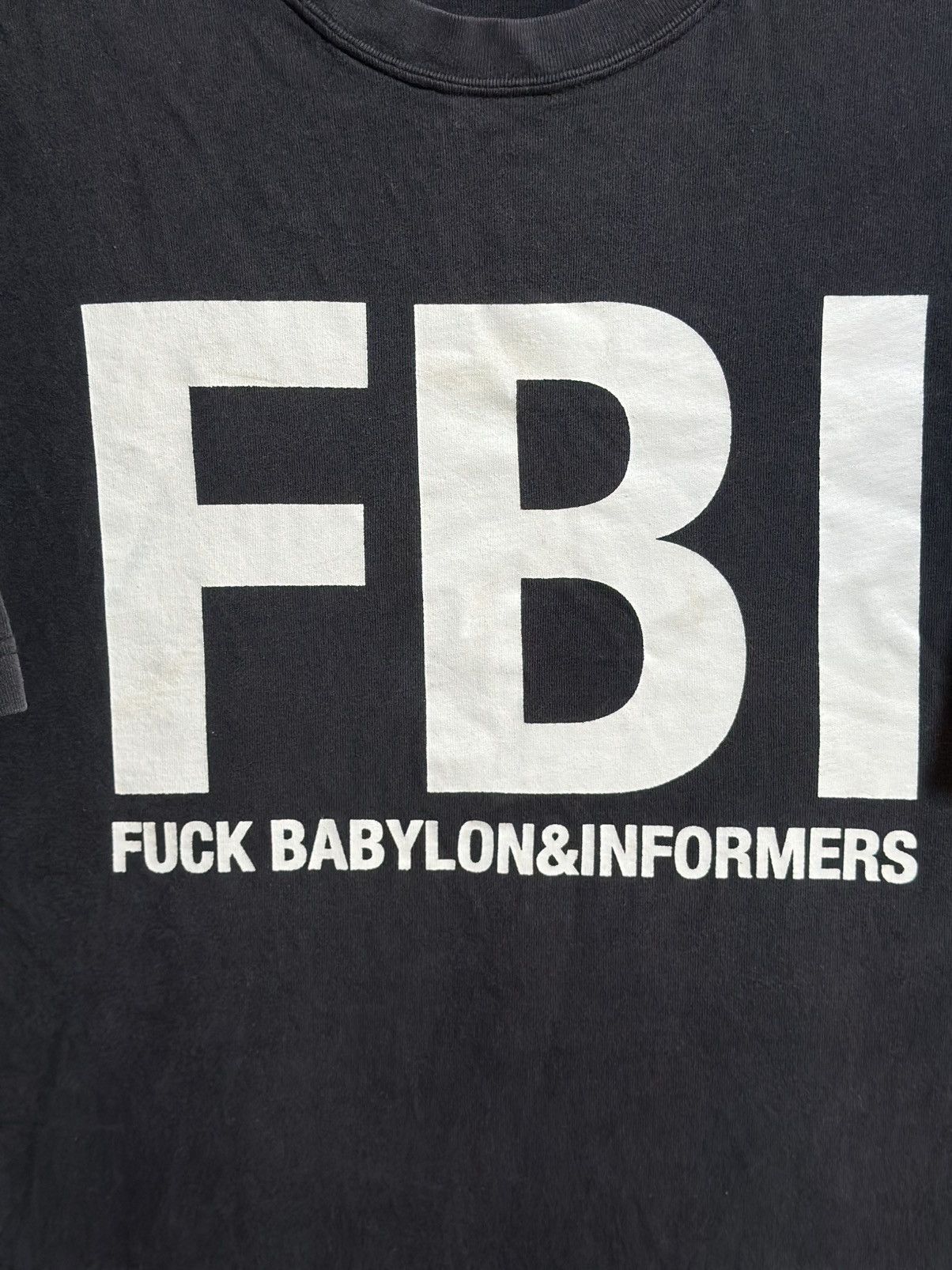 Vintage Vintage Fbi Fuck Babylon & Informers Faded Tee Size US M / EU 48-50 / 2 - 2 Thumbnail