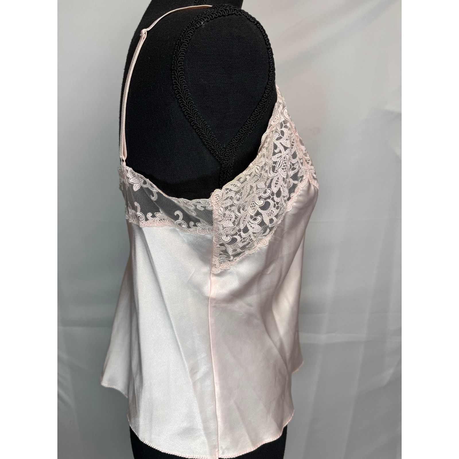 Vintage Vtg Wacoal Blush Pink Lace Camisole Japan Med Coquette Size M / US 6-8 / IT 42-44 - 3 Thumbnail