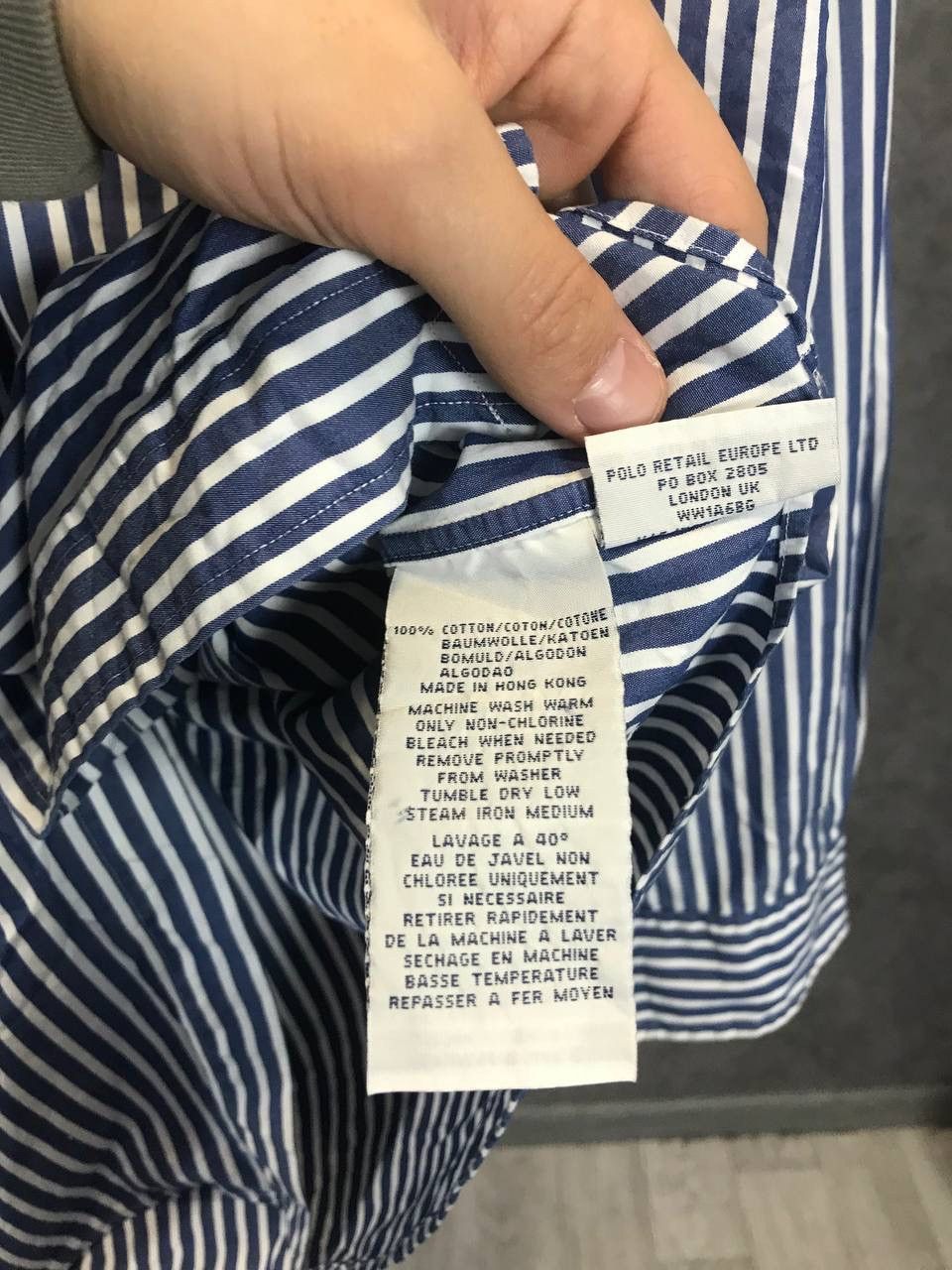 Designer × Polo Ralph Lauren × Vintage Polo Ralph Lauren vintage designer logo striped shirt Size US L / EU 52-54 / 3 - 5 Thumbnail