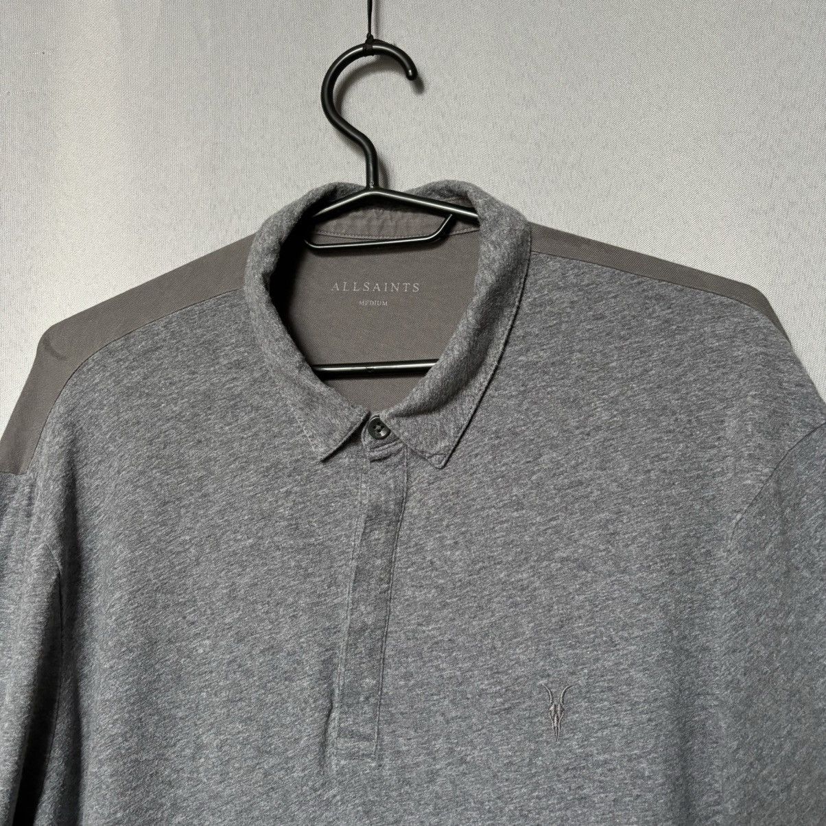 Allsaints Allsaints polo basic cotton streetwear casual grey medium Size US M / EU 48-50 / 2 - 3 Thumbnail