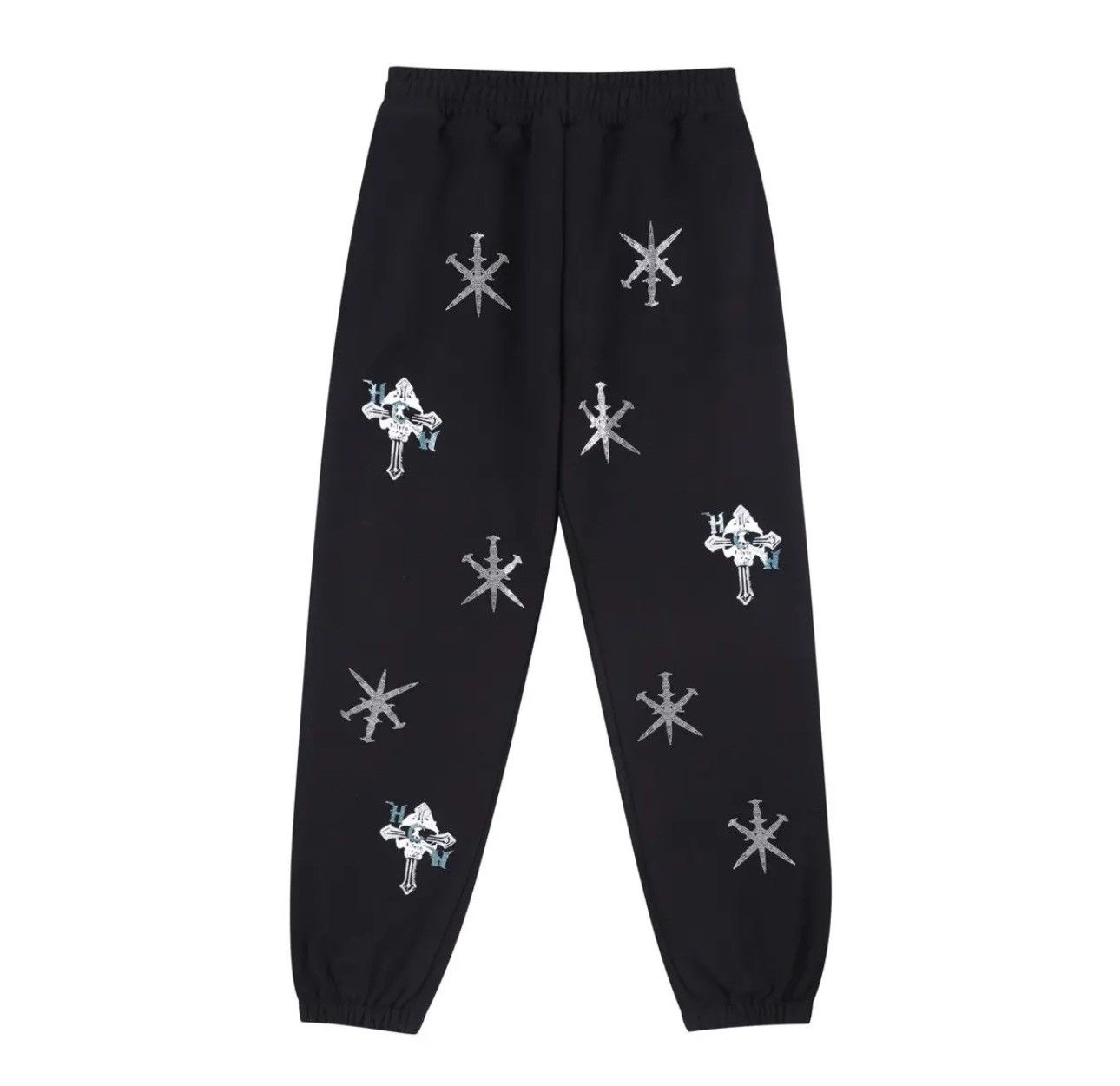 Unknown London skull cross rhinestone sweats Size US 26 / EU 42 - 1 Thumbnail