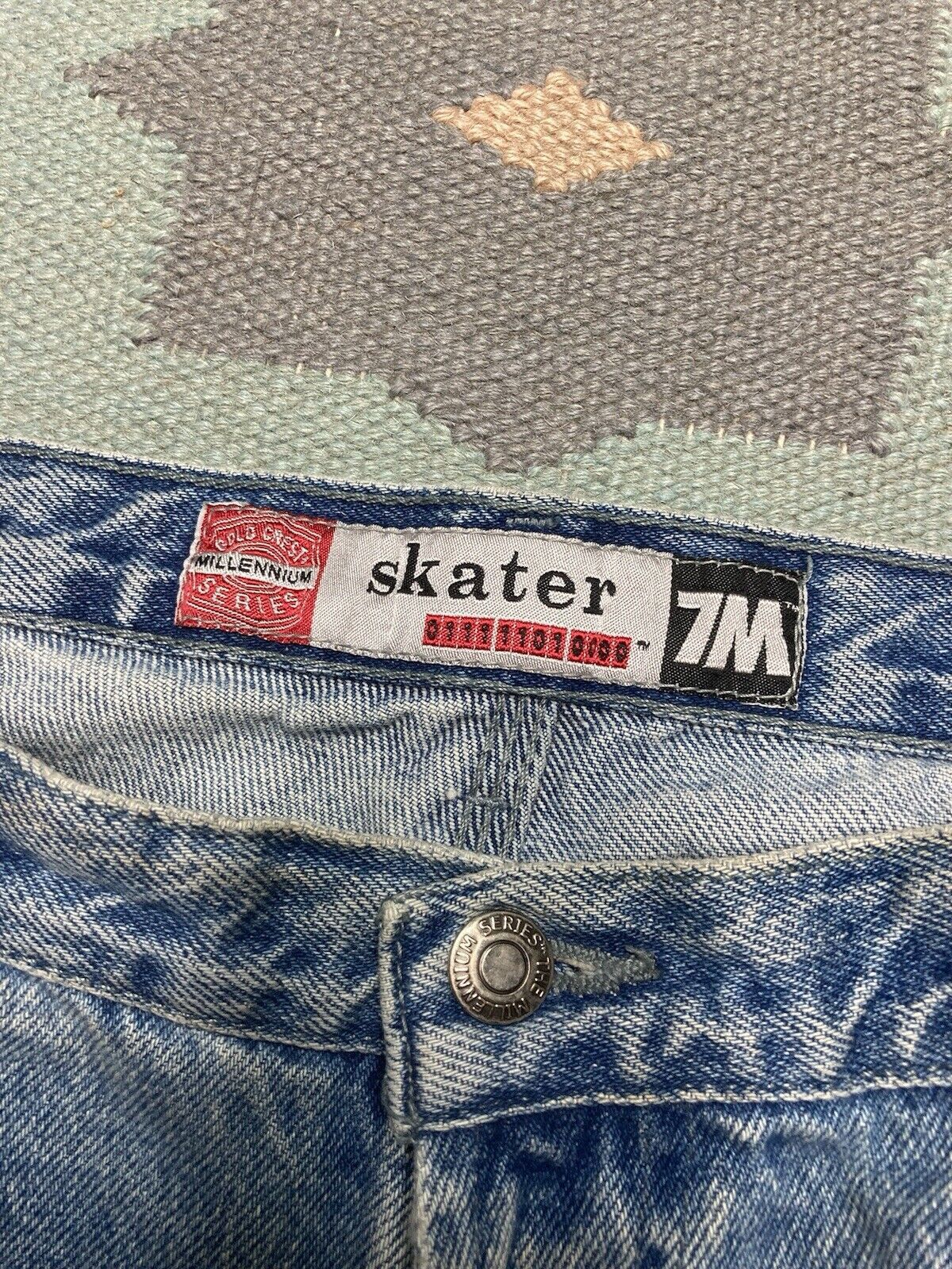 Bugle Boy × Vintage bugle boy 7M carpenter jeans double knee skater baggy 35x30 Size US 35 - 8 Thumbnail