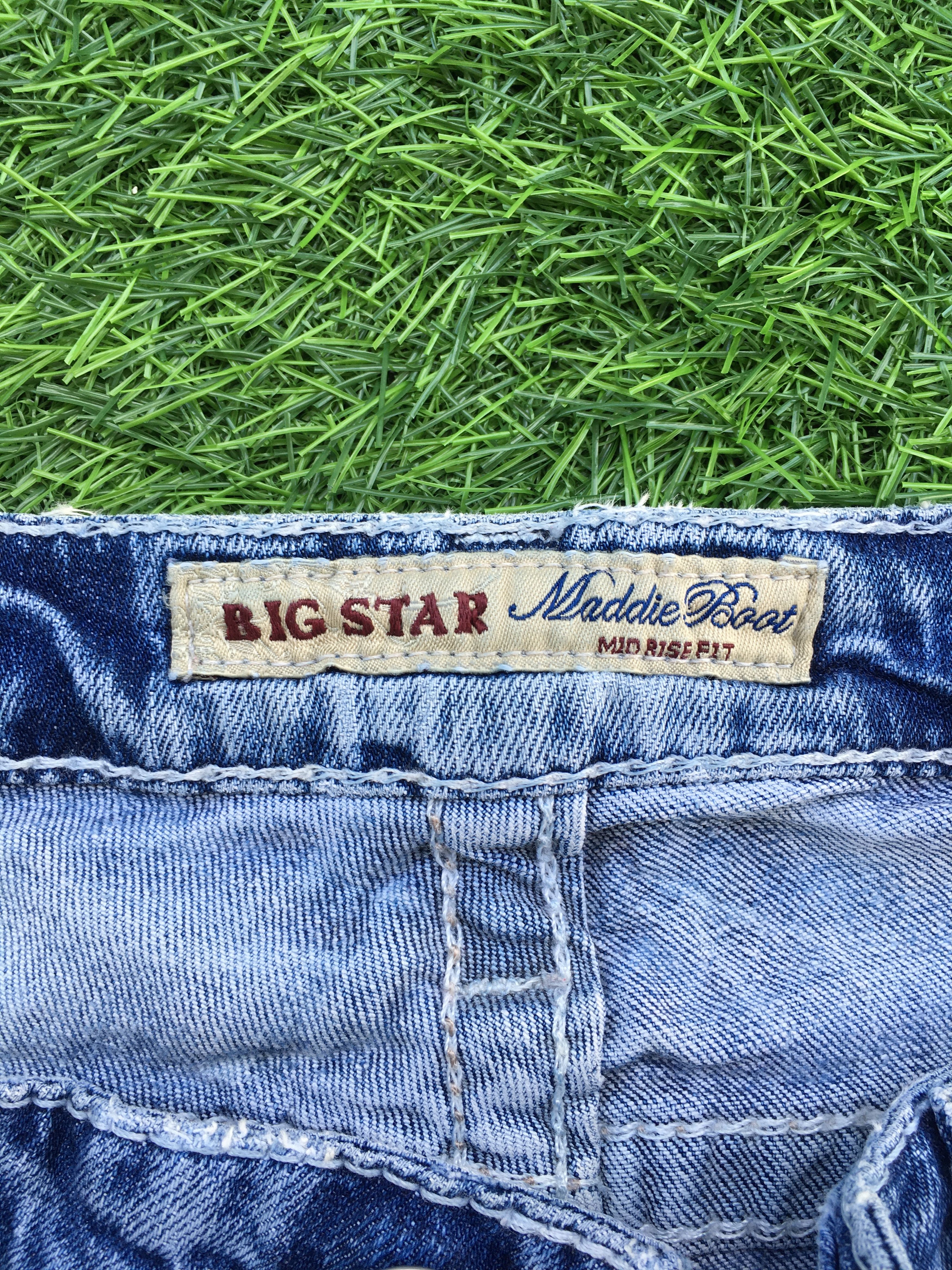 Big Star × Japanese Brand × Jean Big Star Maddie Boot Low Rise Jeans D-1004 Size 31" - 10 Thumbnail