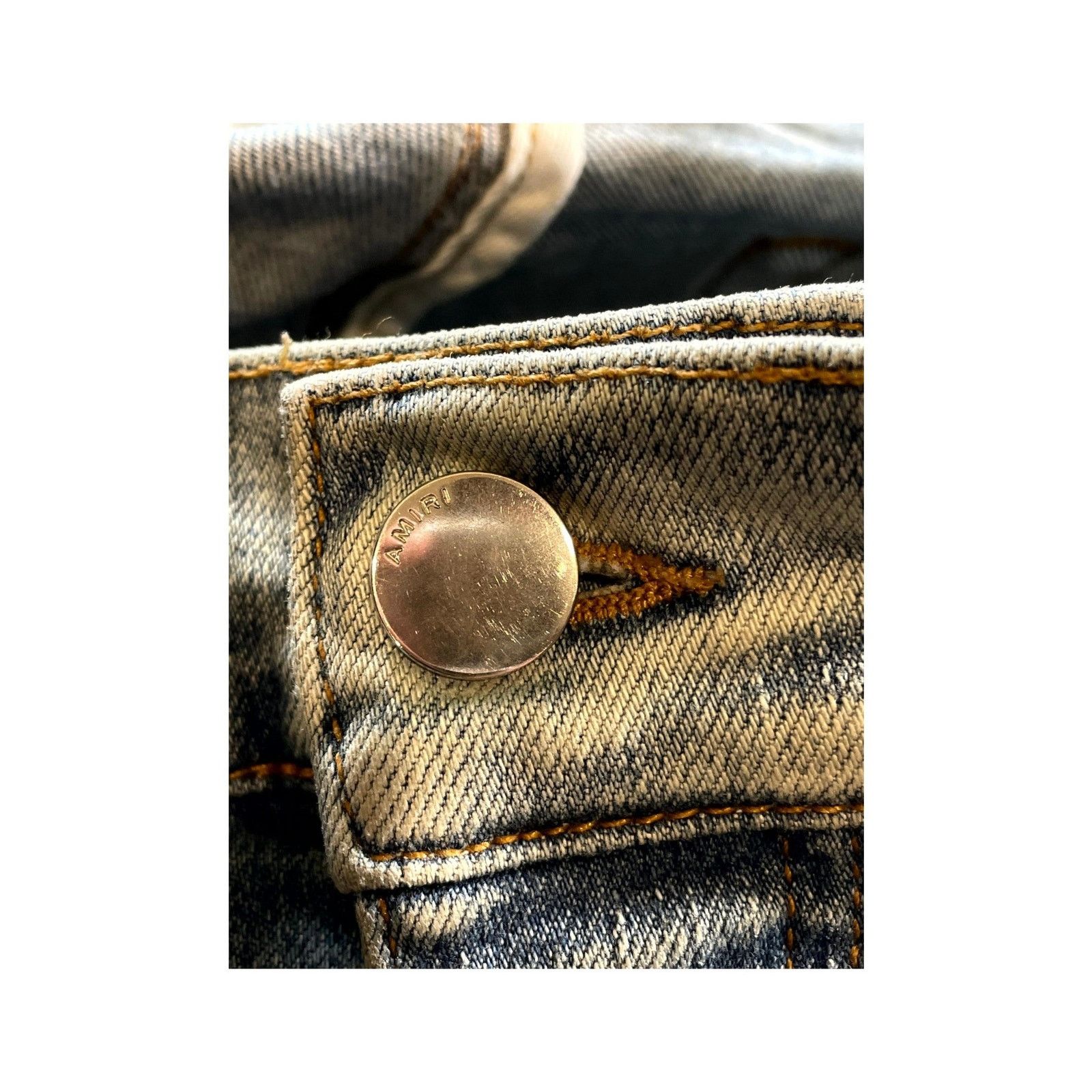 Amiri Amiri Tie Dye Patchwork Light Wash & Multicolor Jeans Size US 32 / EU 48 - 4 Thumbnail