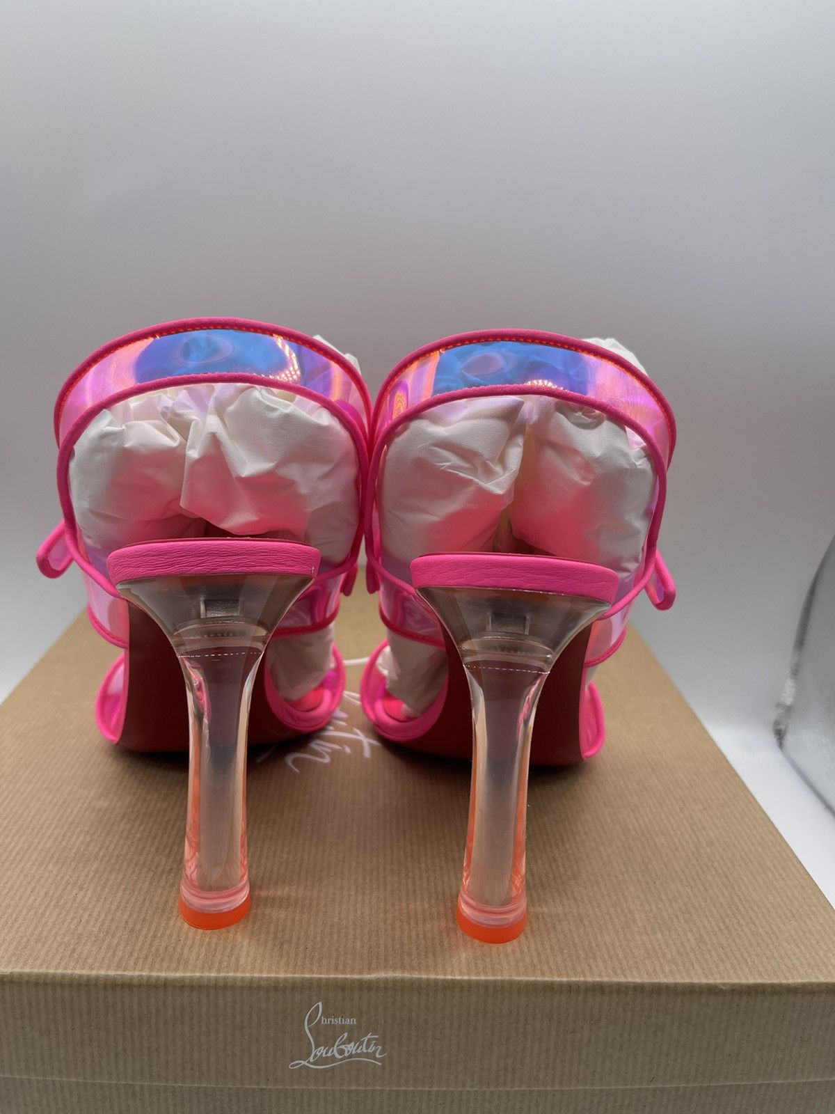 Christian Louboutin christian louboutin Duniss PVC Heels Size 38 Size US 8 / IT 38 - 3 Thumbnail