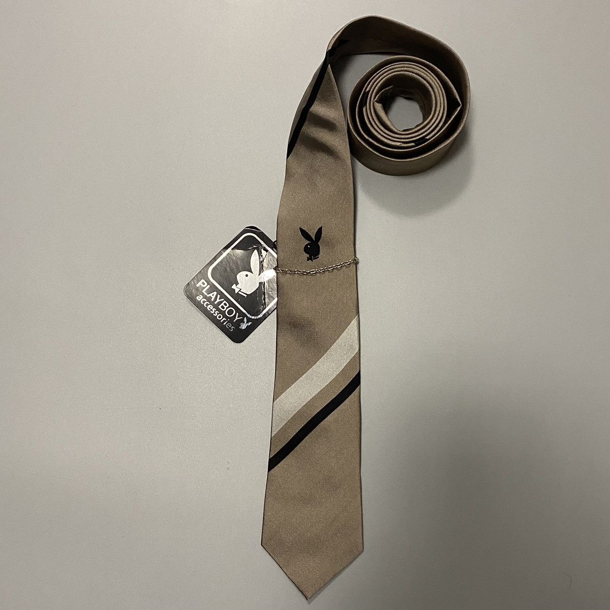 Playboy Playboy New Tie Rabbit 100% Silk Edition Size ONE SIZE - 1 Thumbnail