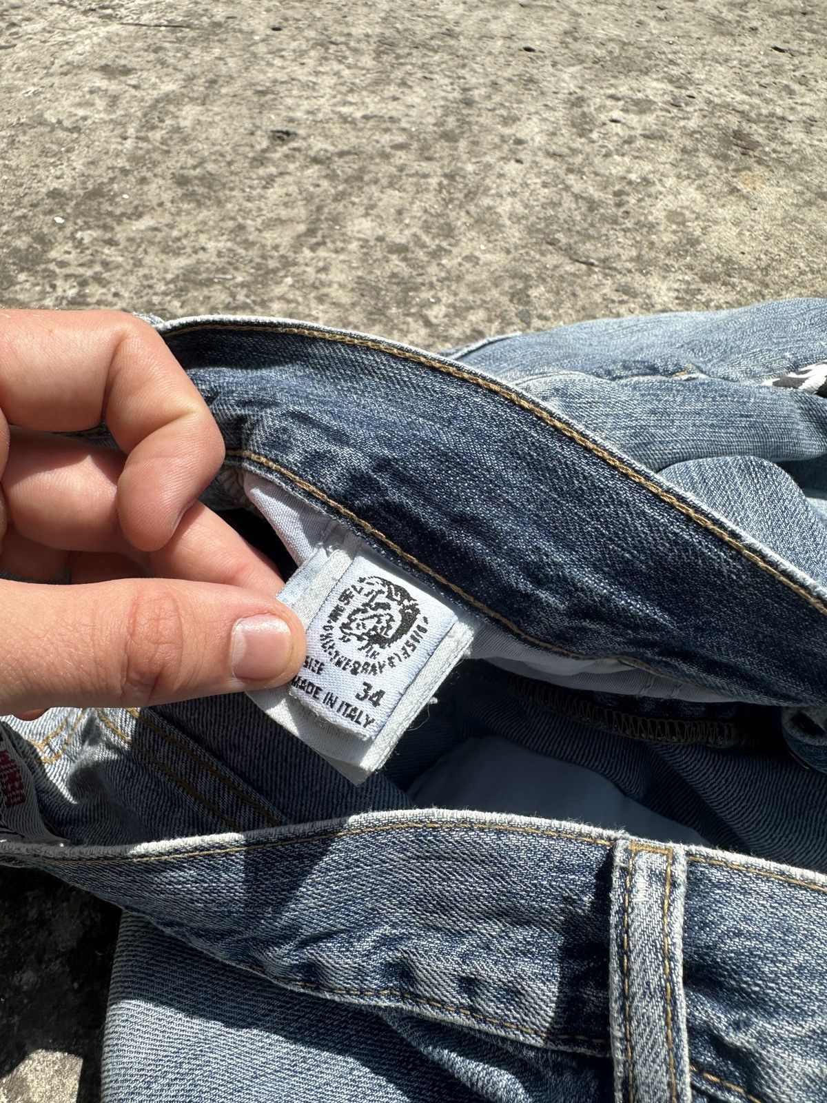 Diesel Y2K Very Baggy Custom Jeans Diesel Leopard Avant Garde Opium Size US 34 / EU 50 - 6 Thumbnail