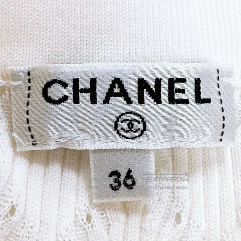 Chanel Chanel White knitted Polo short sleeves Size XS / US 0-2 / IT 36-38 - 5 Thumbnail